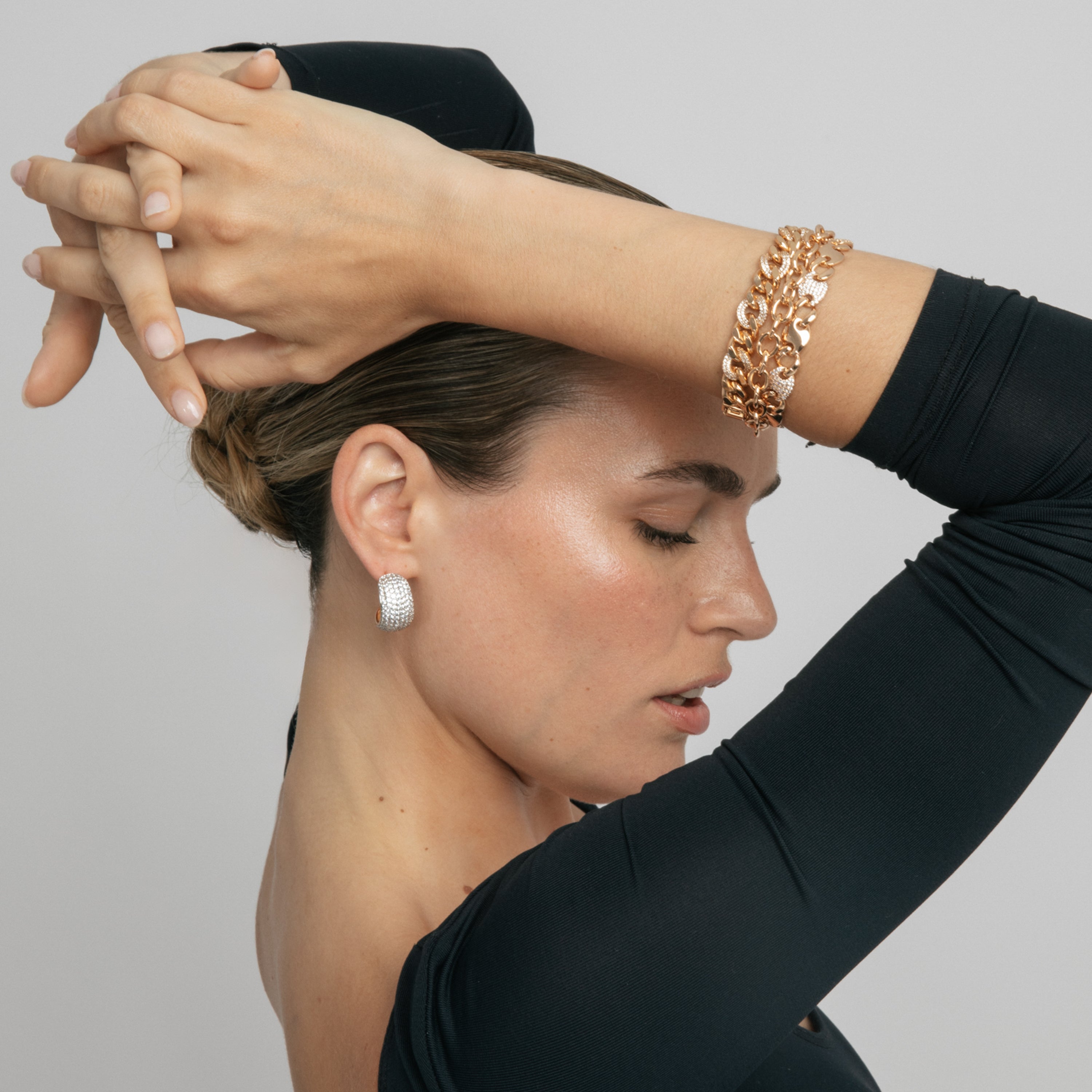 Pulseira com acabamento em ouro amarelo de 18k - Tanhio