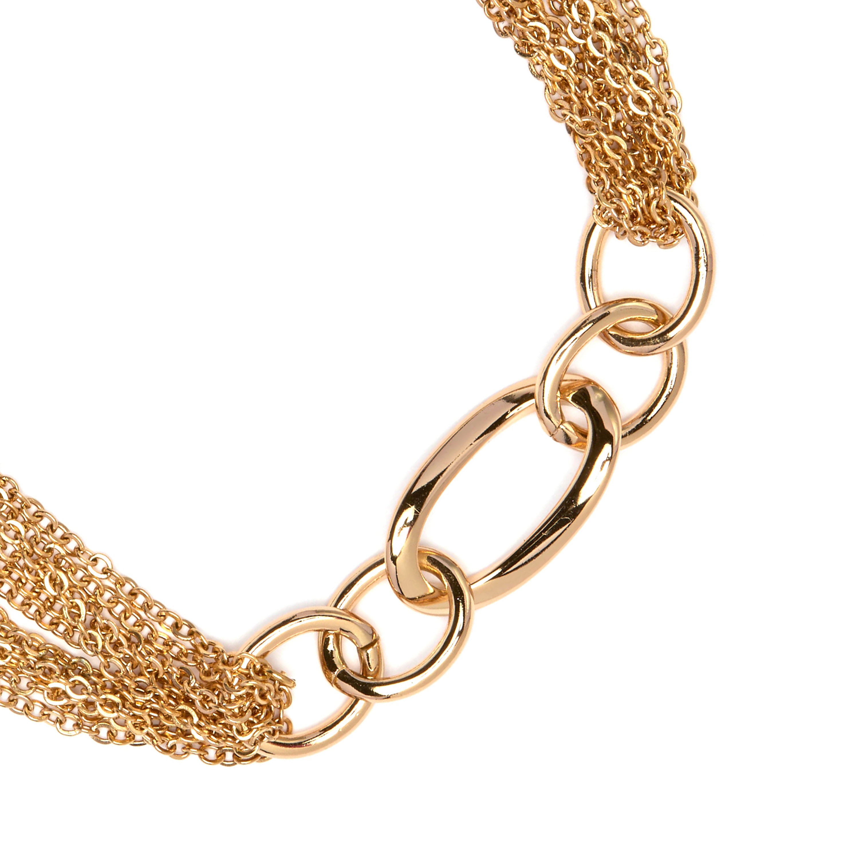 Armband mit funkelndem Zirkonia, 18 Karat Gelbgold-Finish - Hidvis