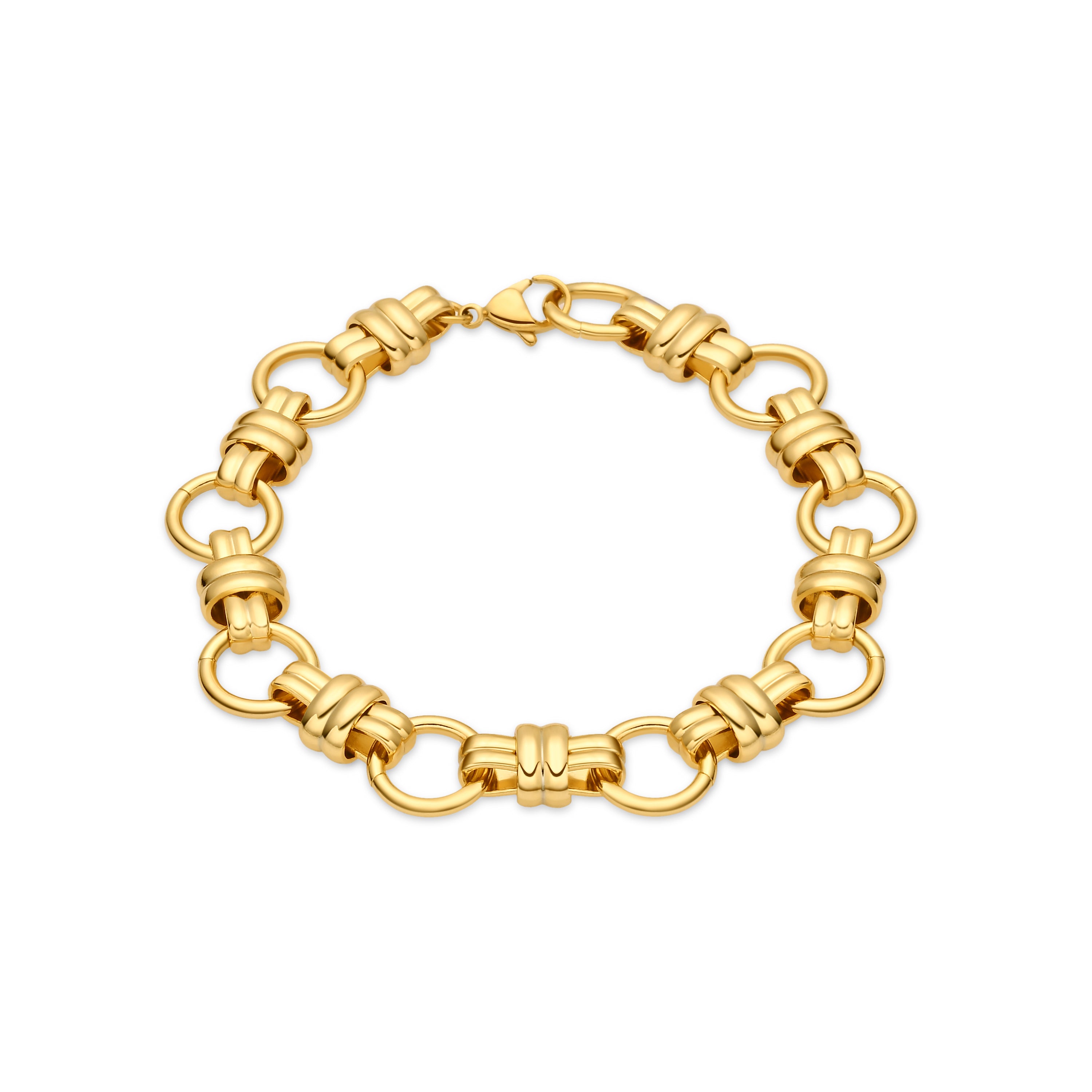 Bracelet finition en or jaune 18k - Jublex