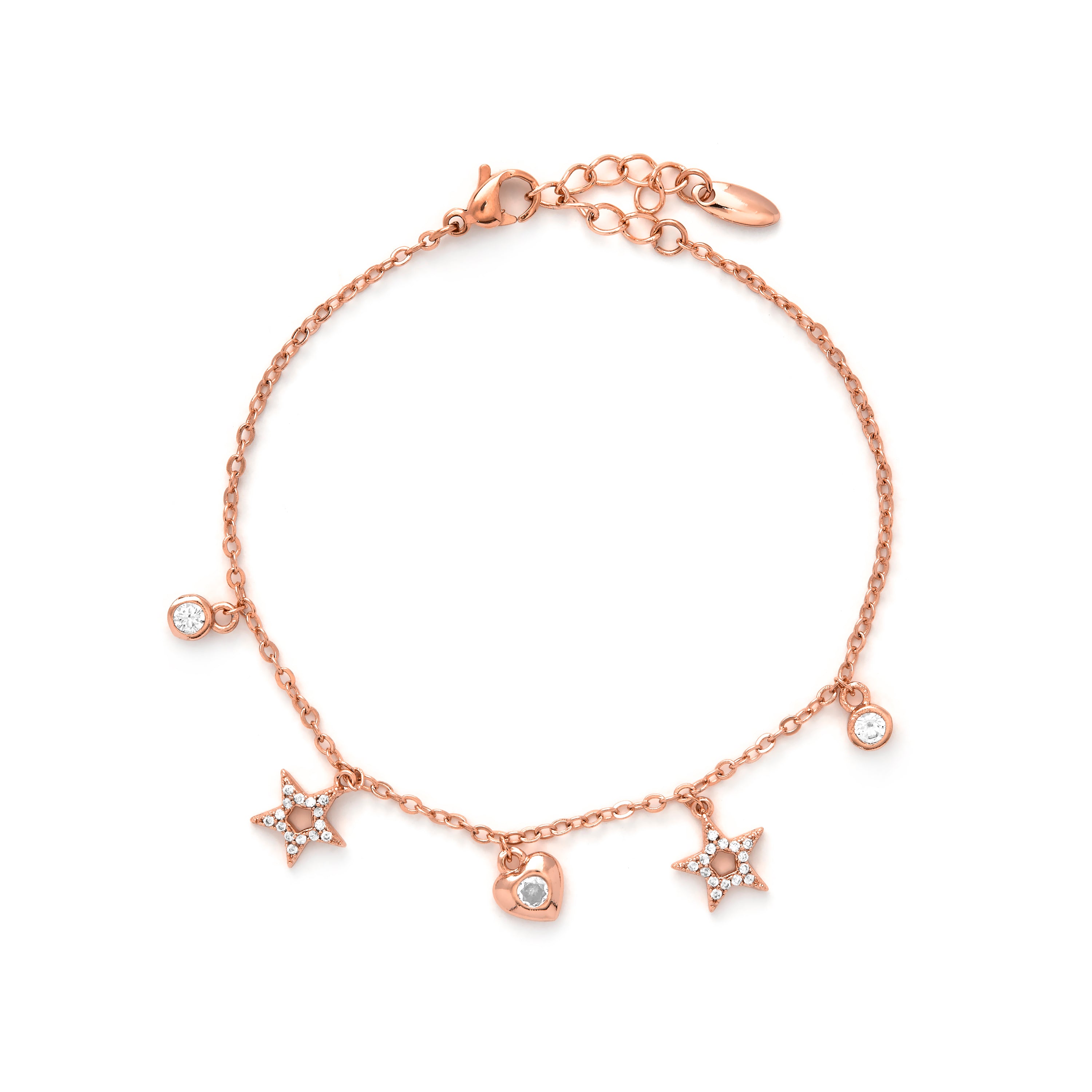 Bracelet en zircon brillant finition en or jaune 18k - Aisva