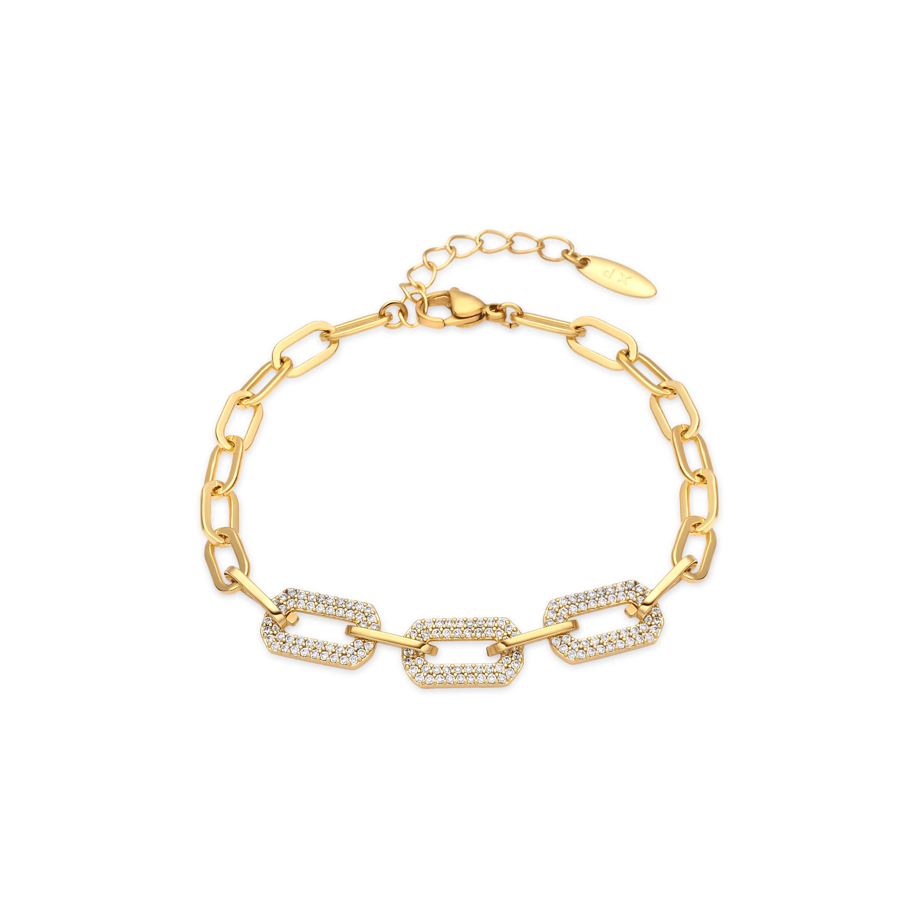 Pulseira com acabamento em ouro amarelo de 18k - Nelith