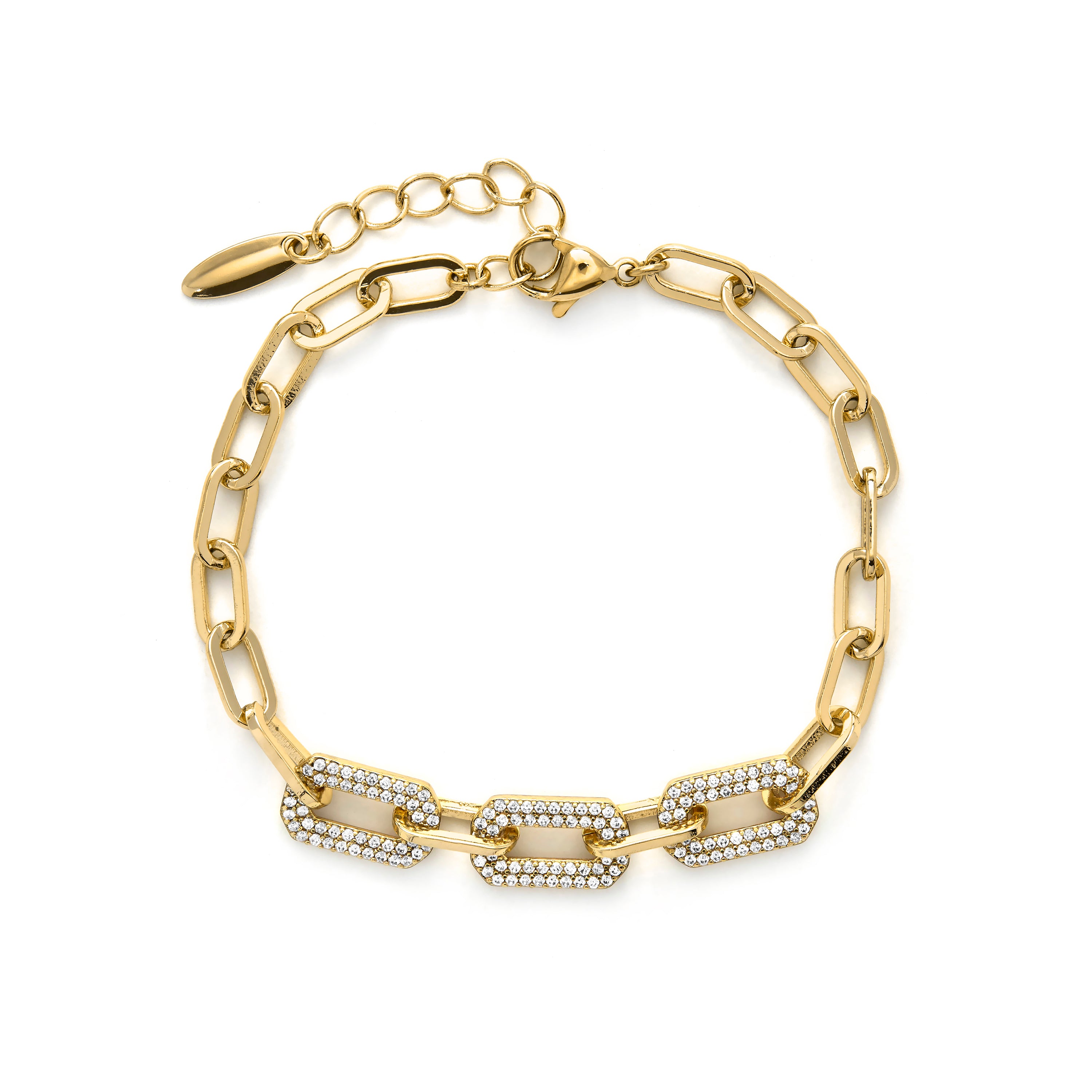 Pulseira com acabamento em ouro amarelo de 18k - Nelith
