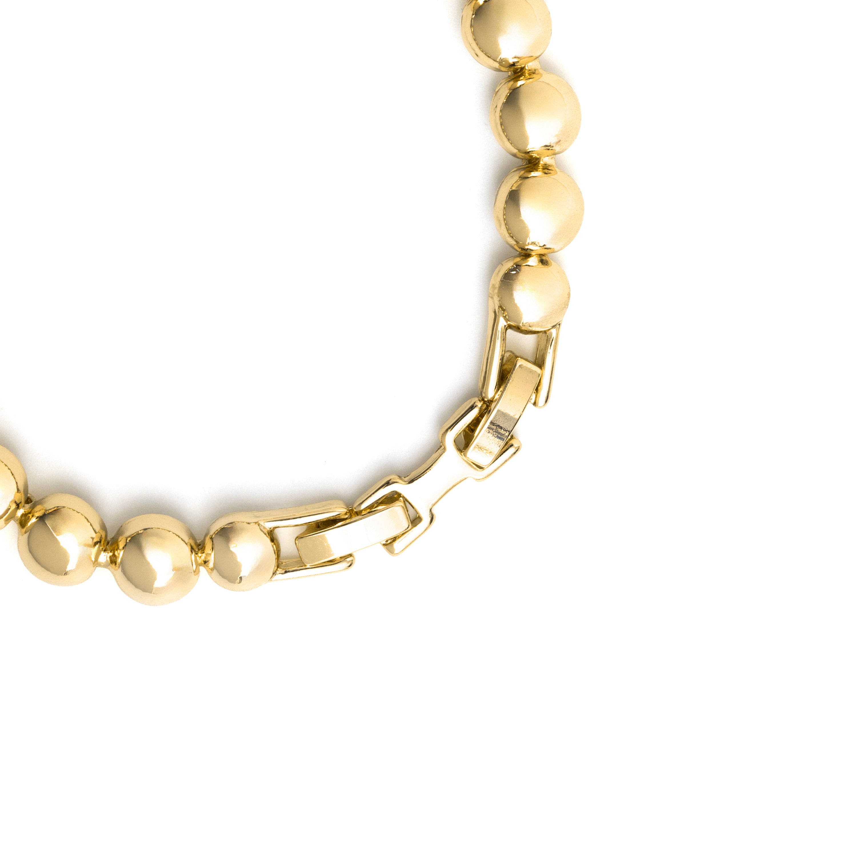 Bracciale con zircone brillante finitura in oro giallo 18k - Avihe