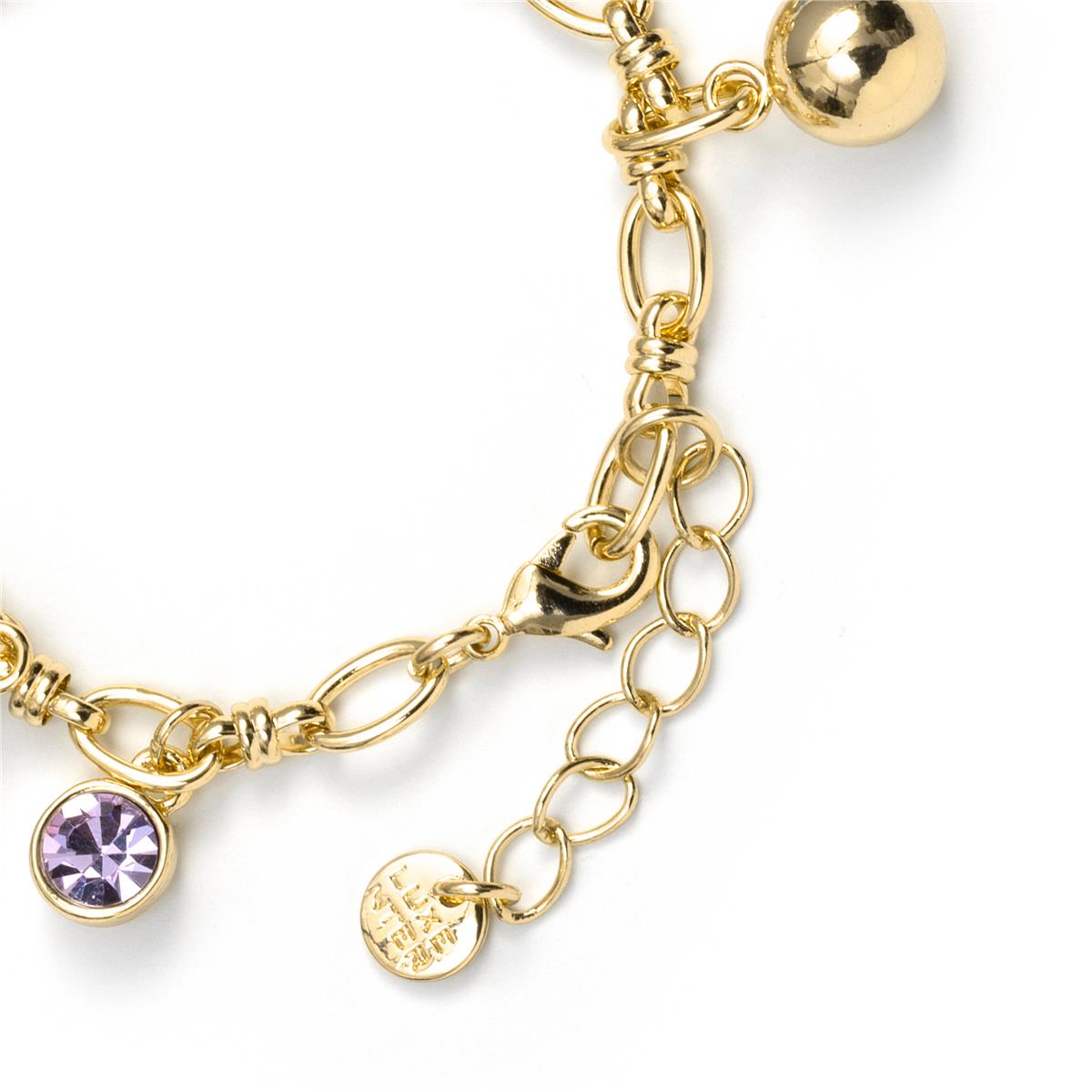 Bracciale con Occhio di Gatto Blu finitura in oro giallo 18k - Mankao