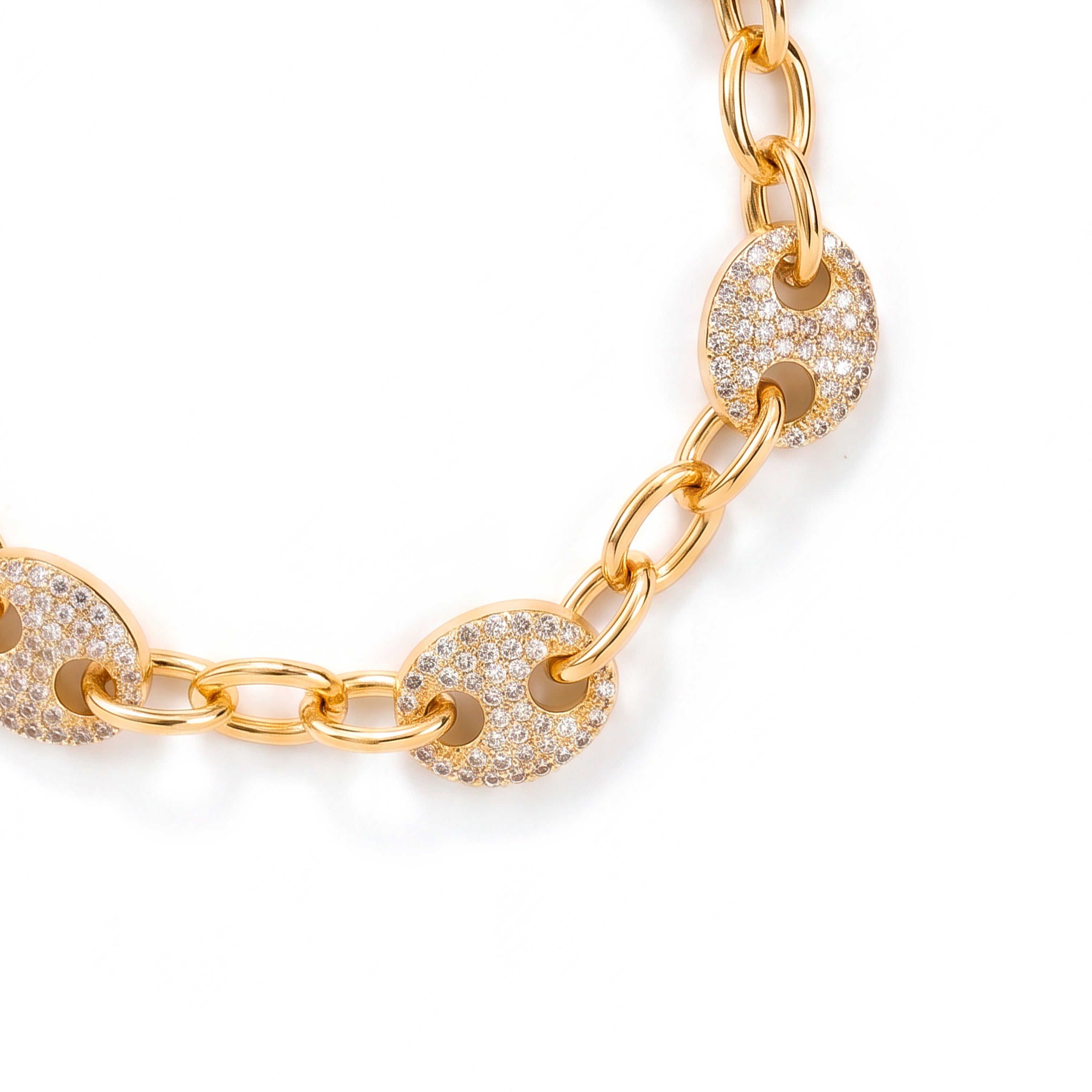 Pulsera Lilen 18k Gelbgold-Finish – Lilen WEISS