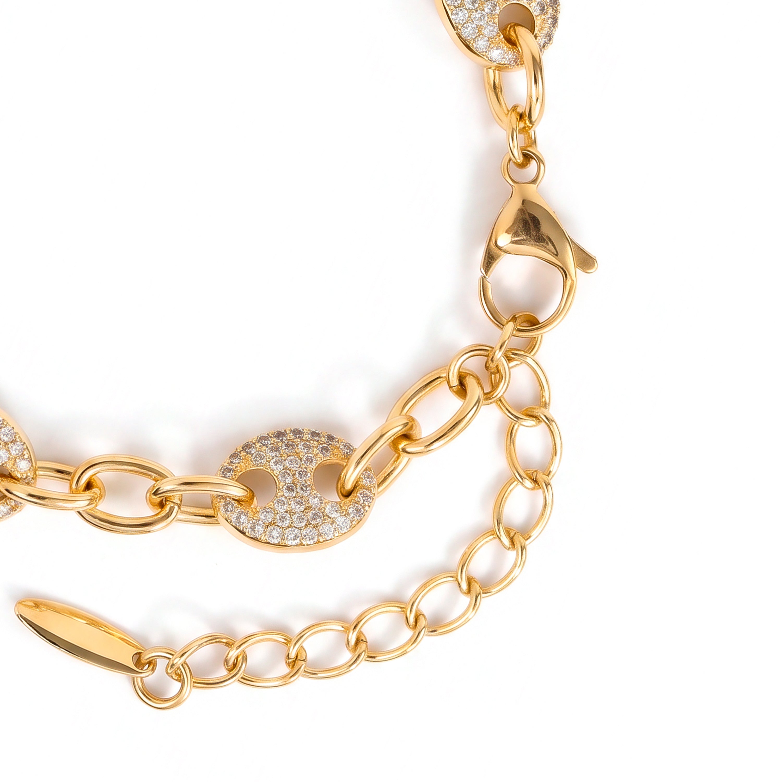 Pulsera Lilen 18k Gelbgold-Finish – Lilen WEISS