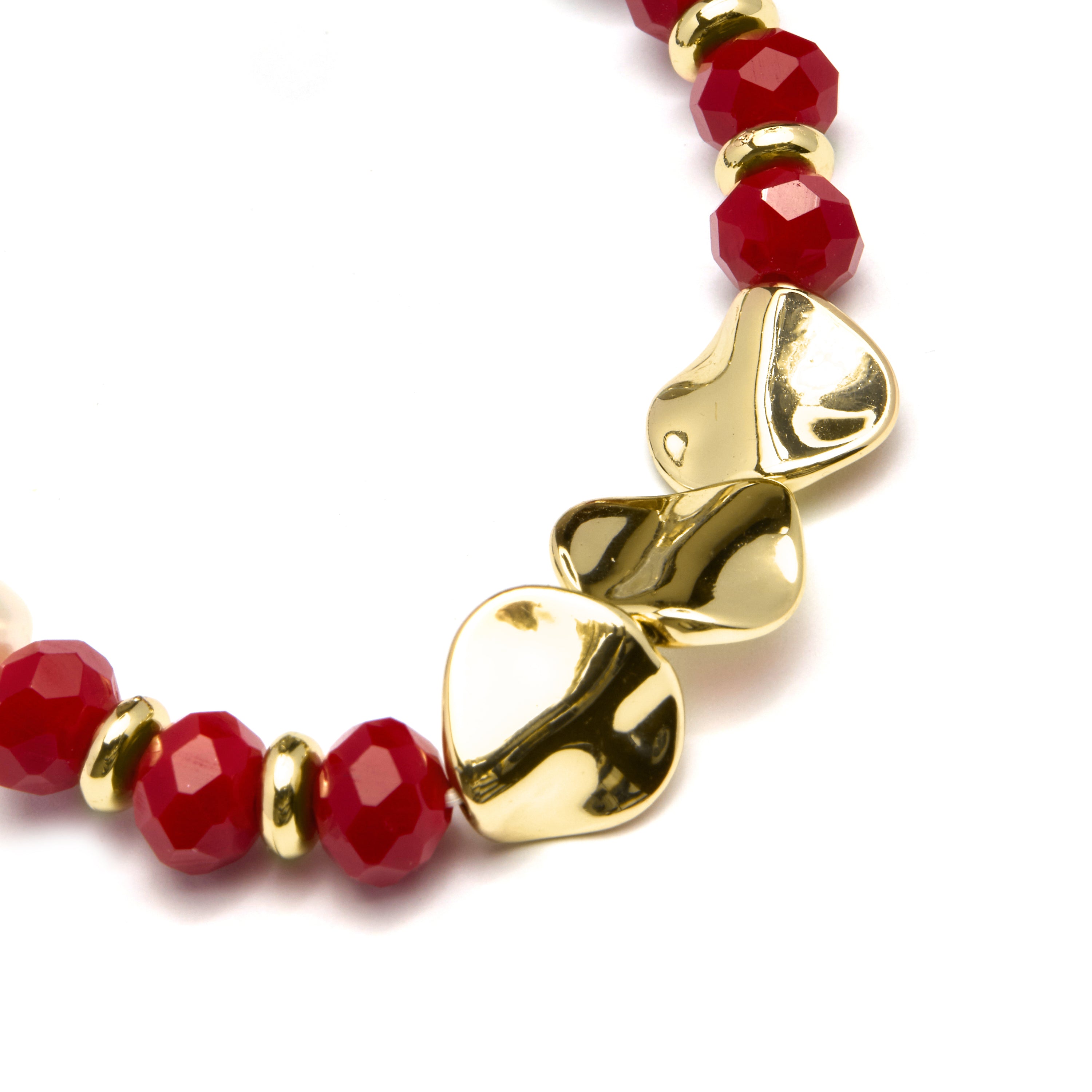 Pulseira de Cristal Multicolor acabada em ouro amarelo 18K - Miyou