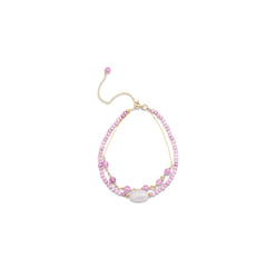 Armband aus rosa Turmalin mit 18K Gelbgold-Fassung - Ekhao