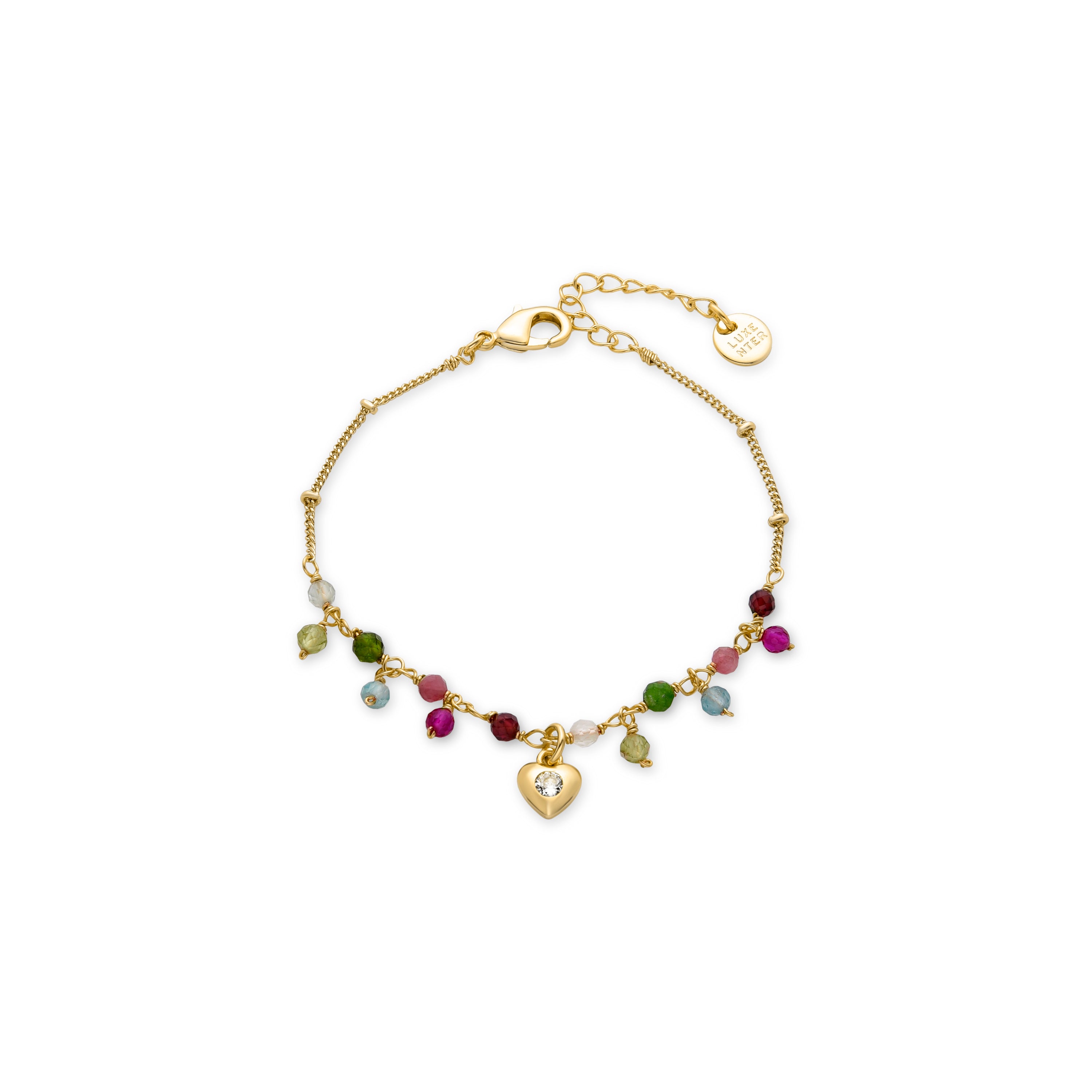 Bracelet en cristal violet fini en or jaune 18K - Wyrm