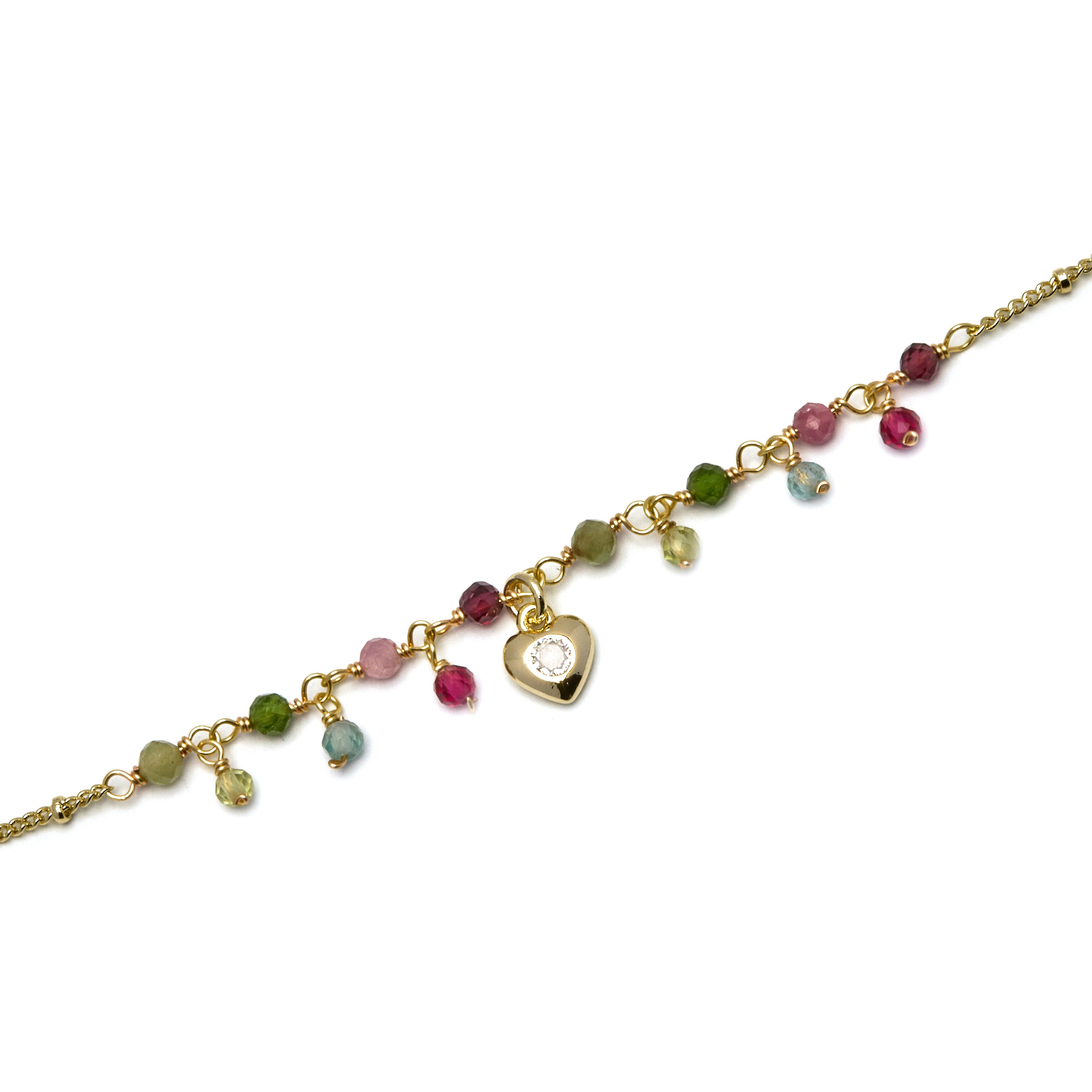 Bracelet en cristal violet fini en or jaune 18K - Wyrm