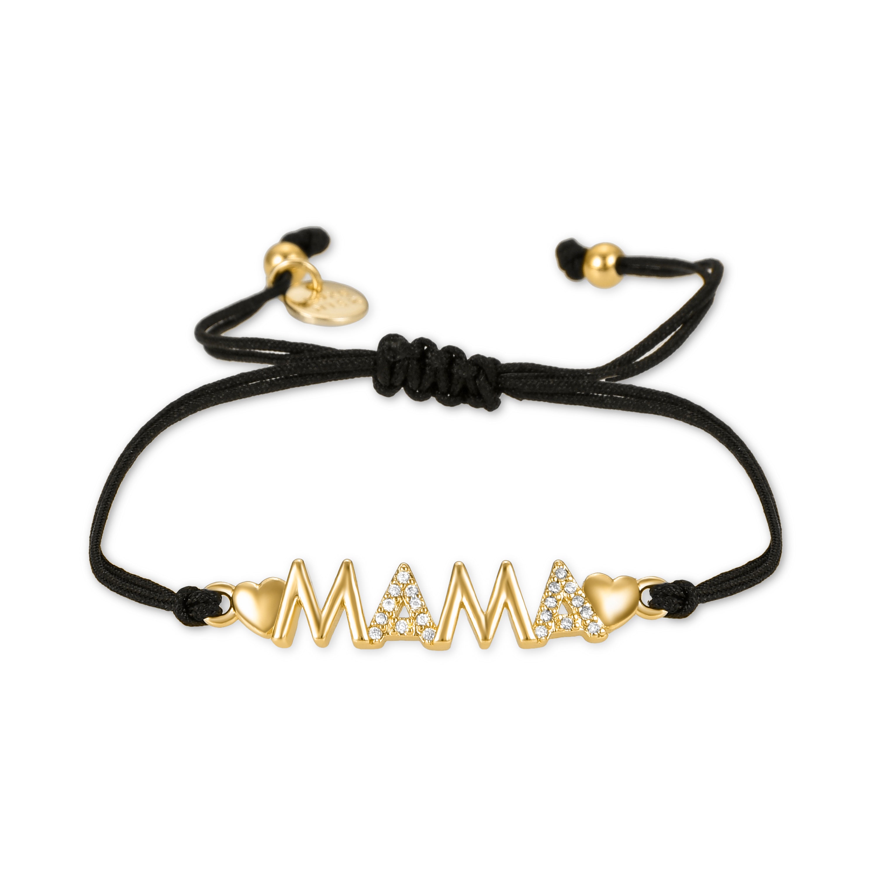 Brilliant Zirconia Bracelet finished in 18K yellow gold - Mom