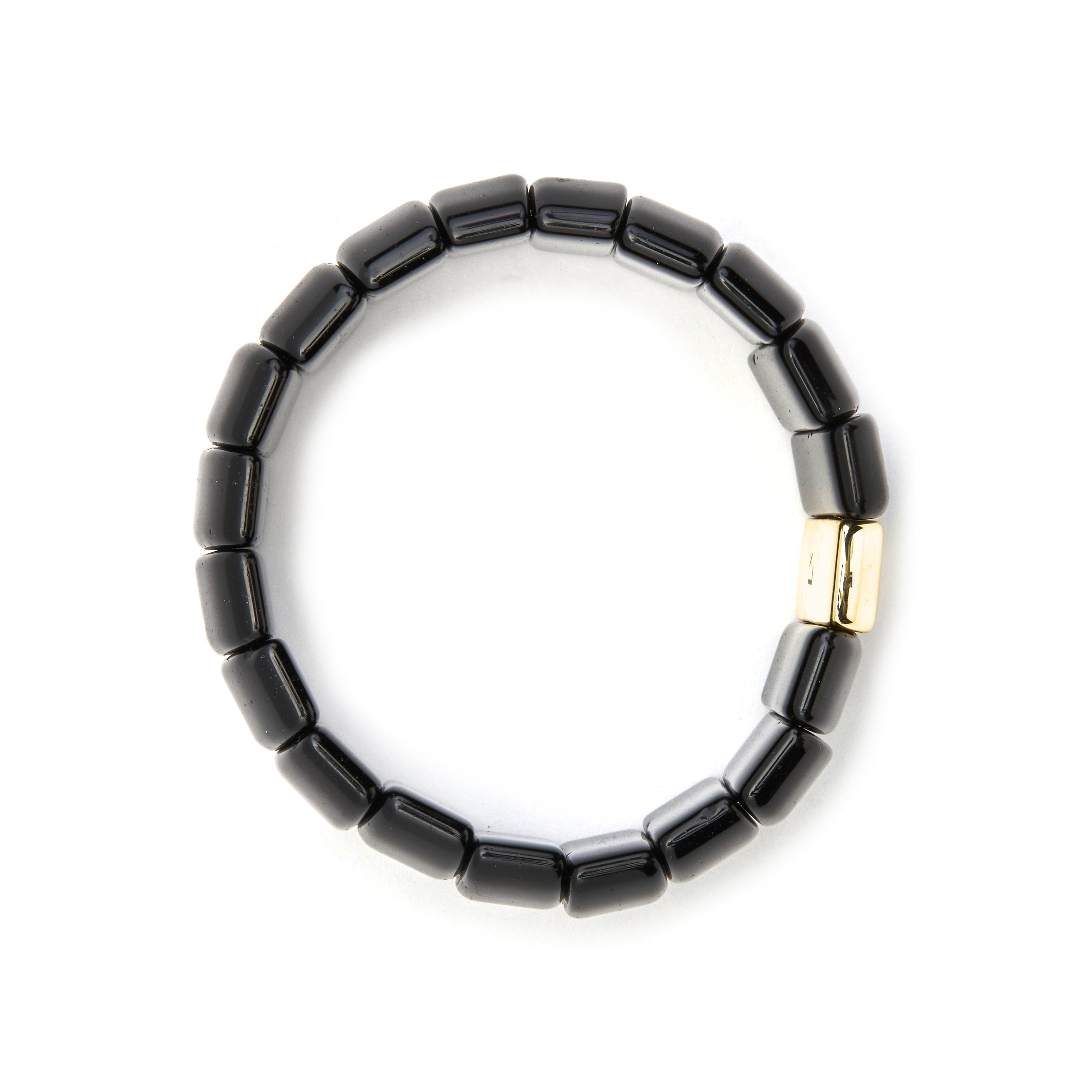 Armband mit Onyx, 18k Gold-Finish - Olahte