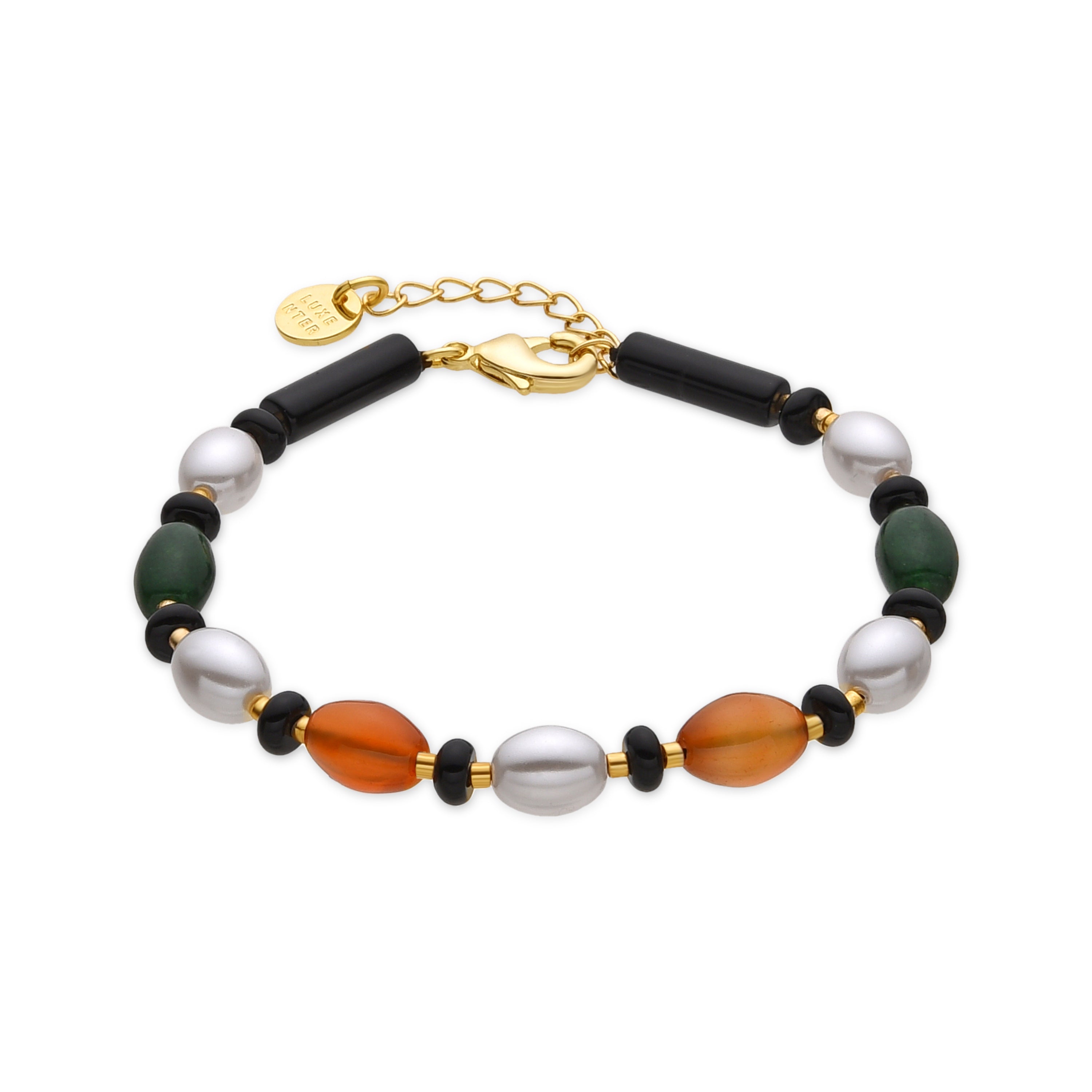 Bracelet avec Onyx finition or 18k - Coepil