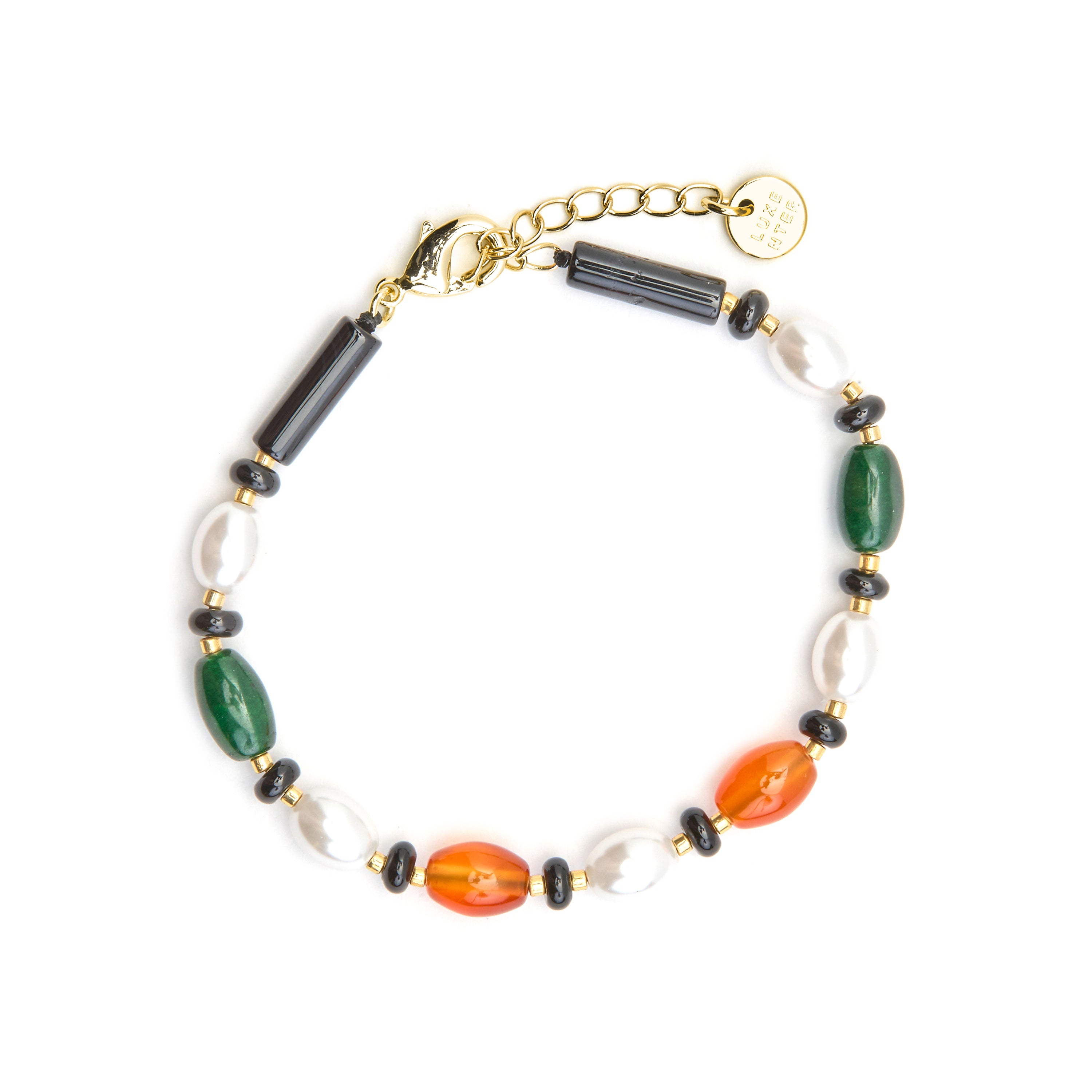 Bracelet avec Onyx finition or 18k - Coepil