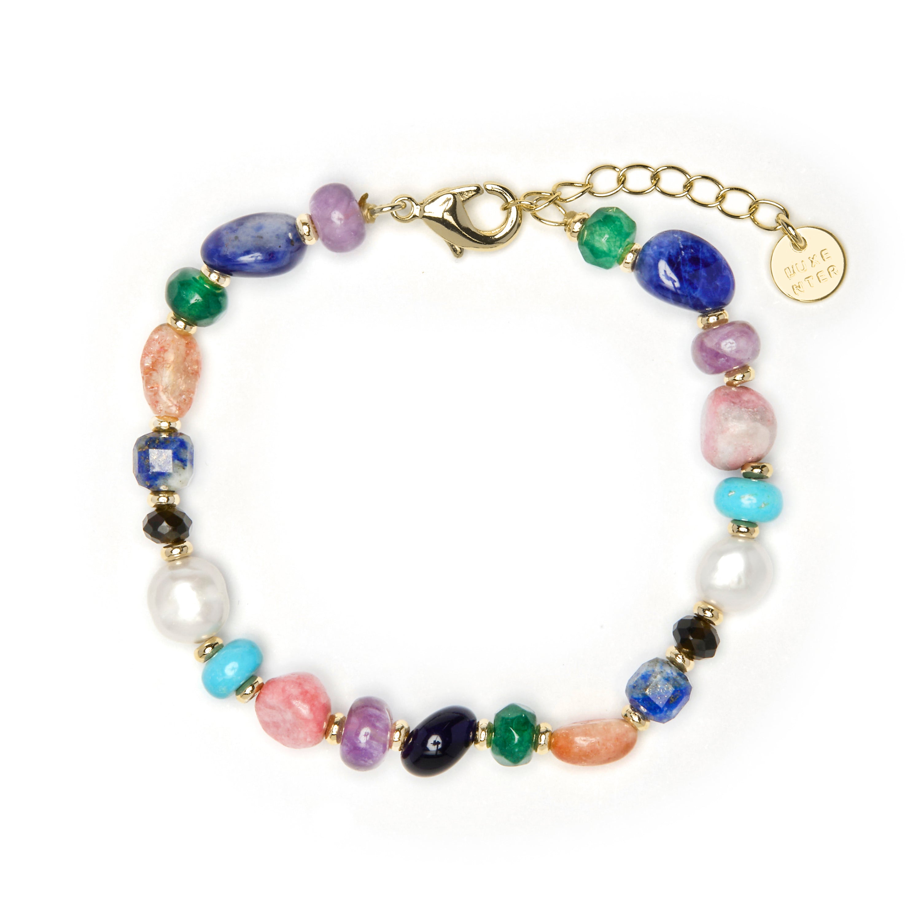 Bracelet finition or jaune 18 carats et Perle Blanche - Umavi