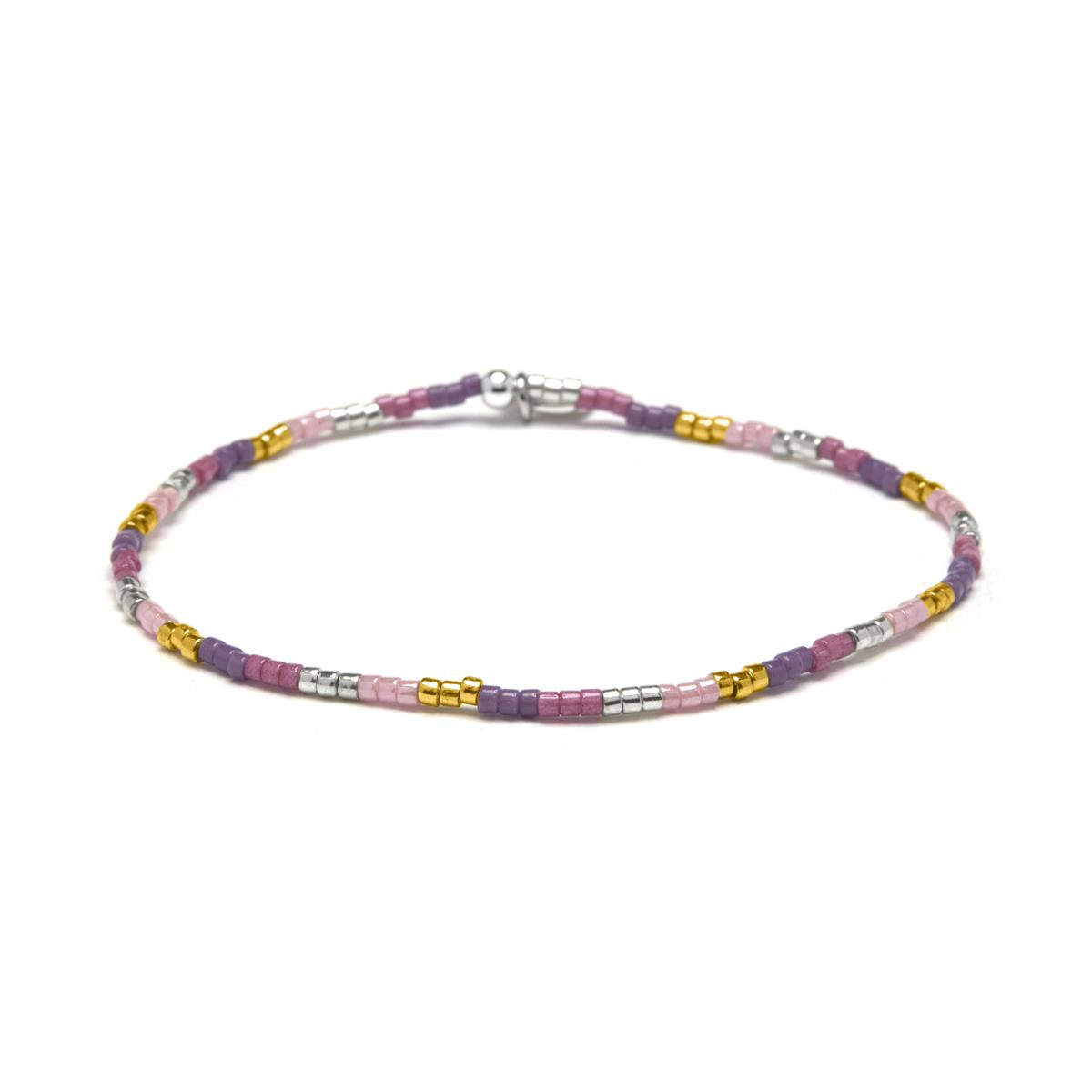 Mehrfarbiges Kristallarmband mit 18k Gelbgold-Finish - Faxo