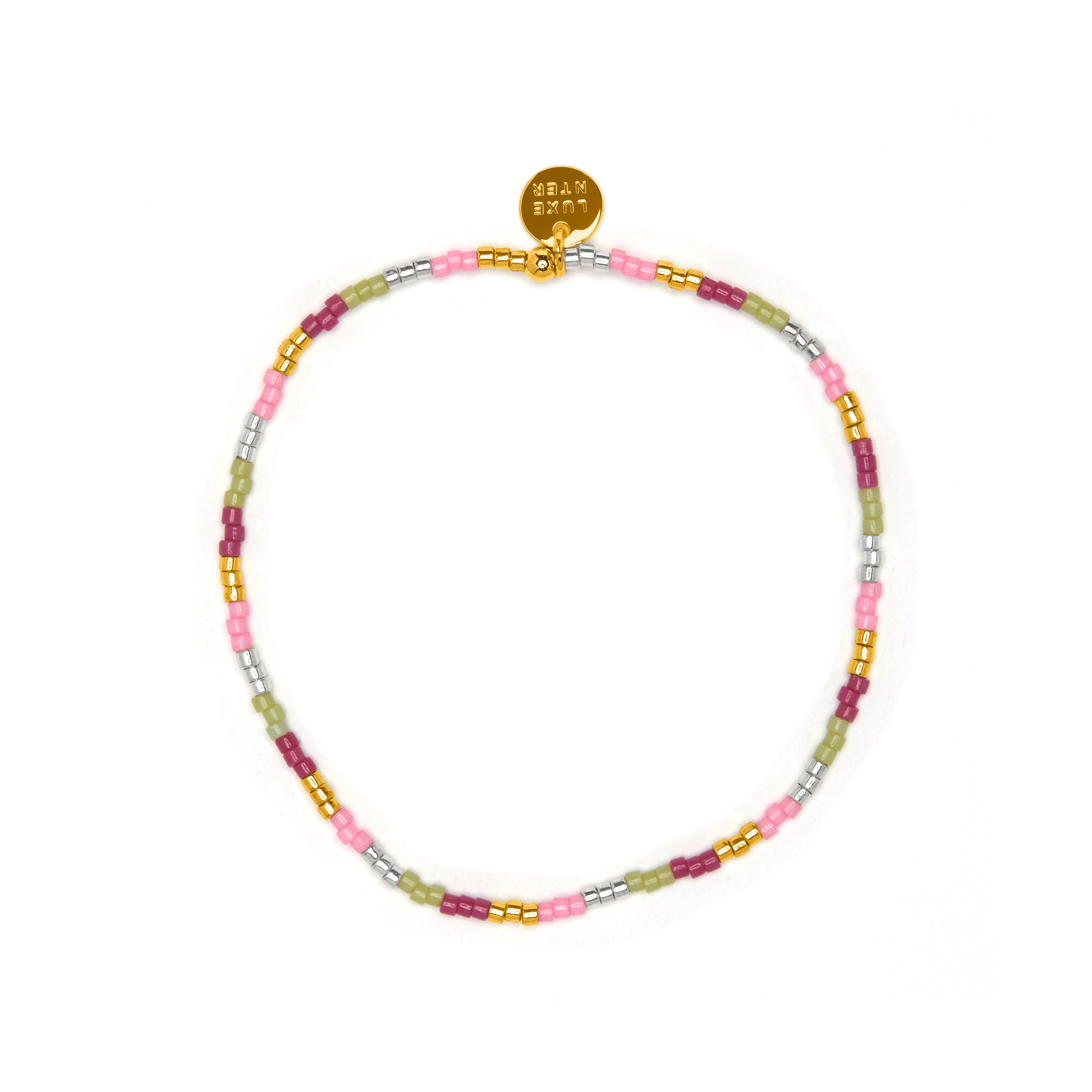 Pulsera de Cristal Multicolor acabado en oro amarillo 18k - Limcus