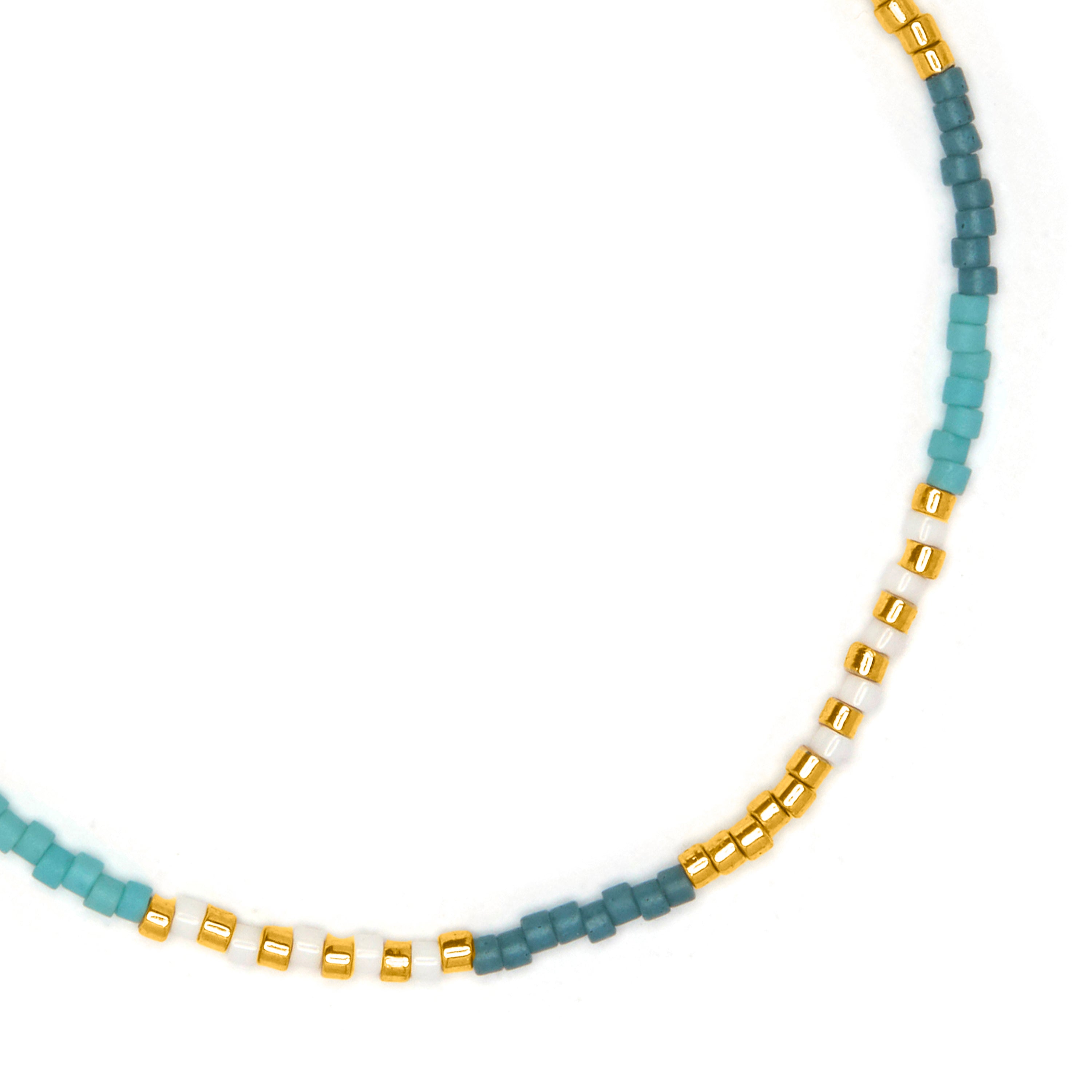 Mehrfarbiges Kristallarmband mit 18k Gelbgold-Finish - Sisak