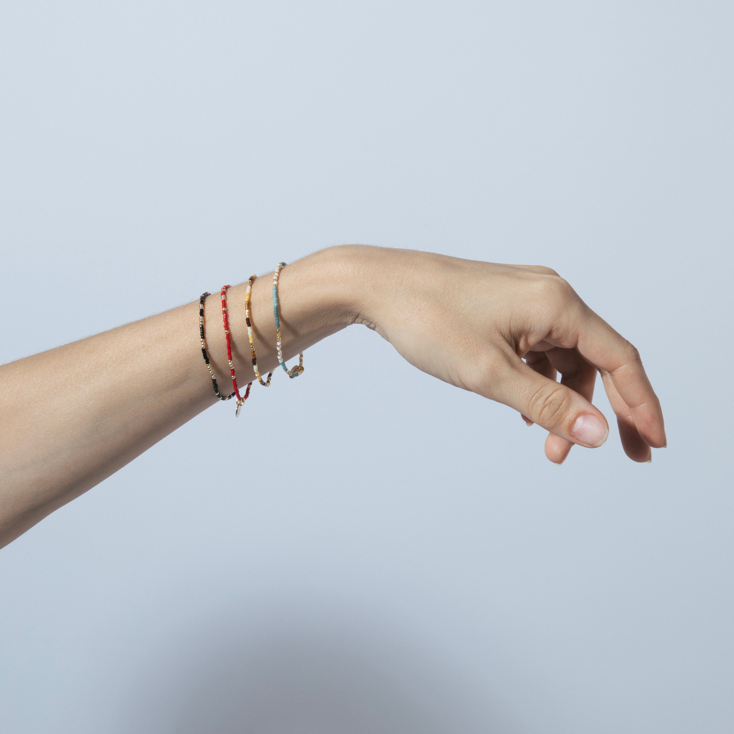 Bracelet en cristal noir finition or jaune 18k - Xanvi