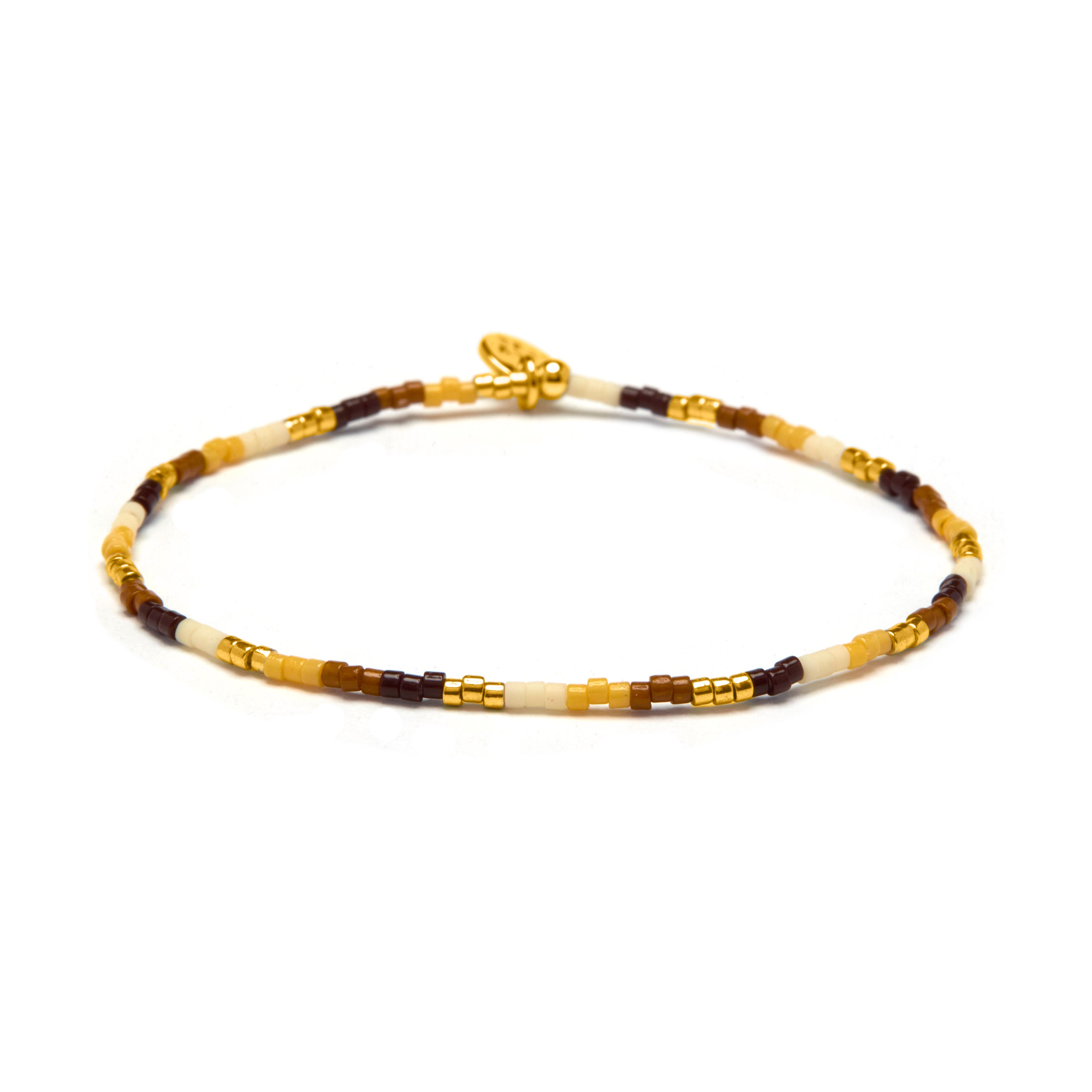 Bracelet en cristal multicolore finition or jaune 18k - Xanvi