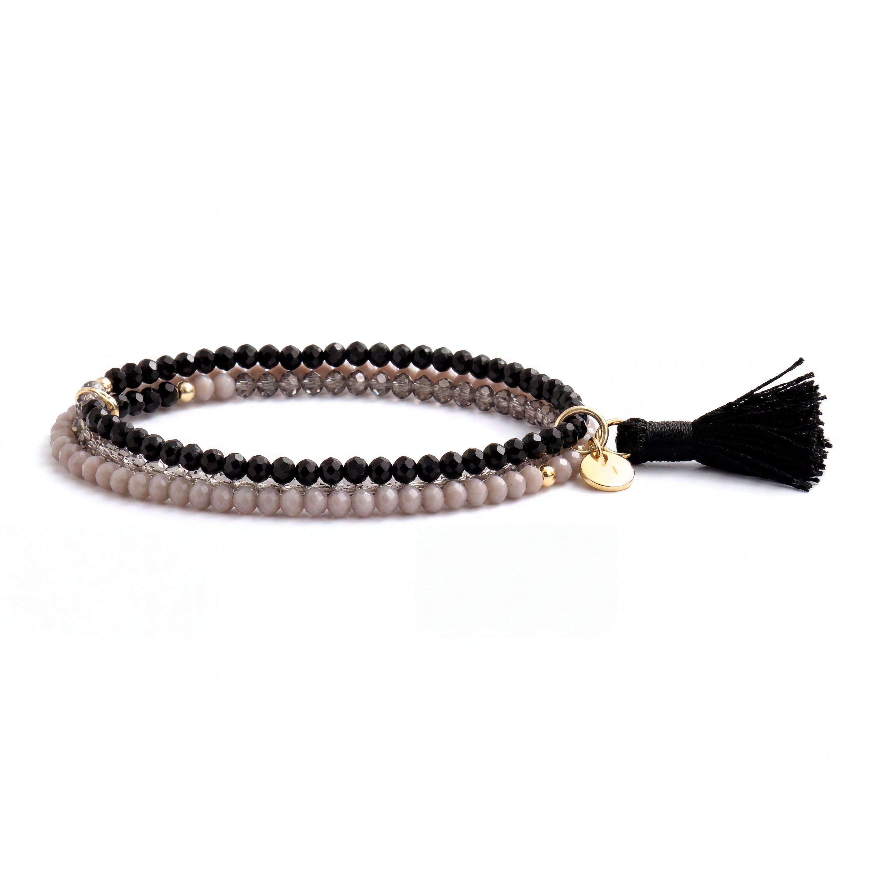 Pulseira Hamdora acabamento ouro amarelo 18k - Hamdora PRETO