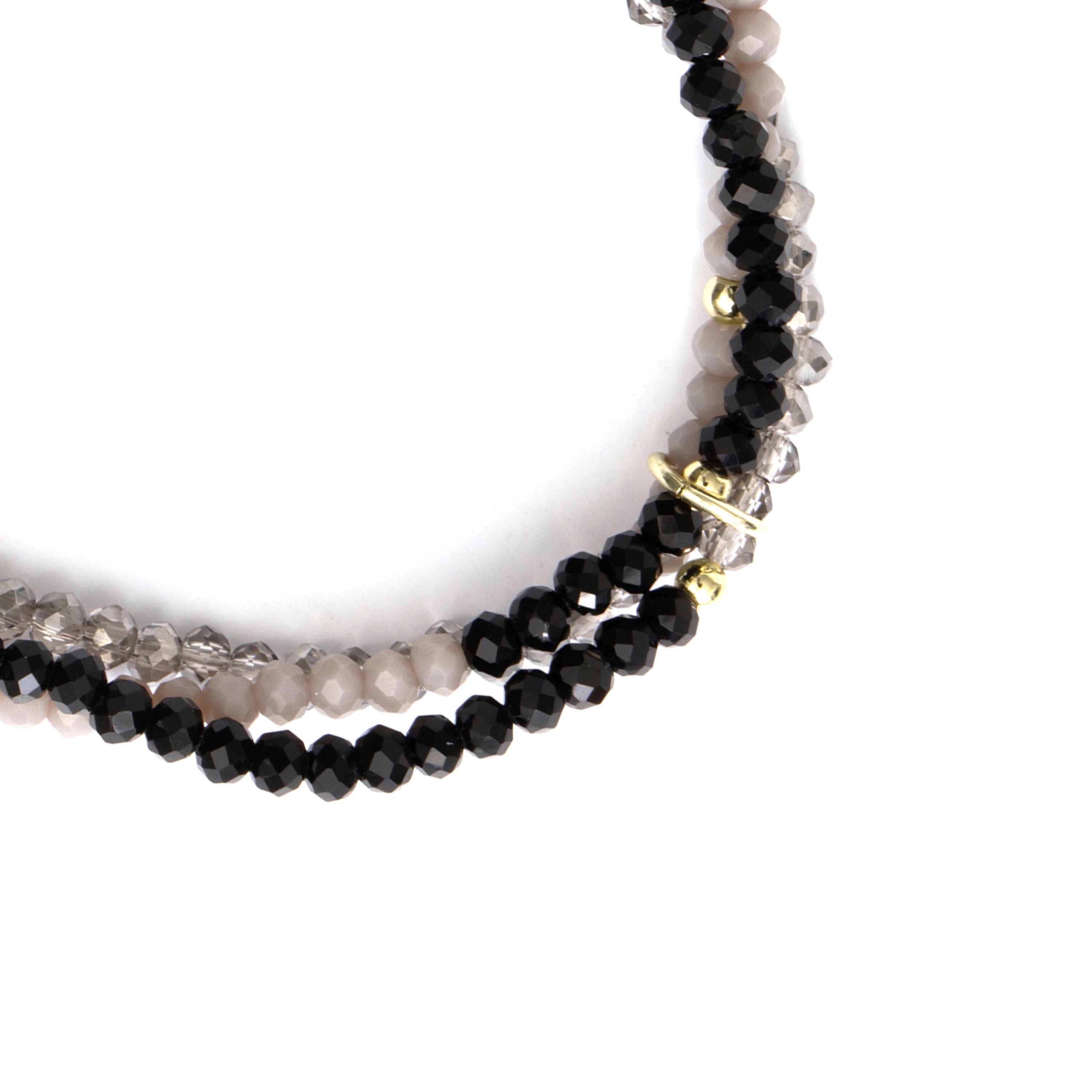 Pulseira Hamdora acabamento ouro amarelo 18k - Hamdora PRETO