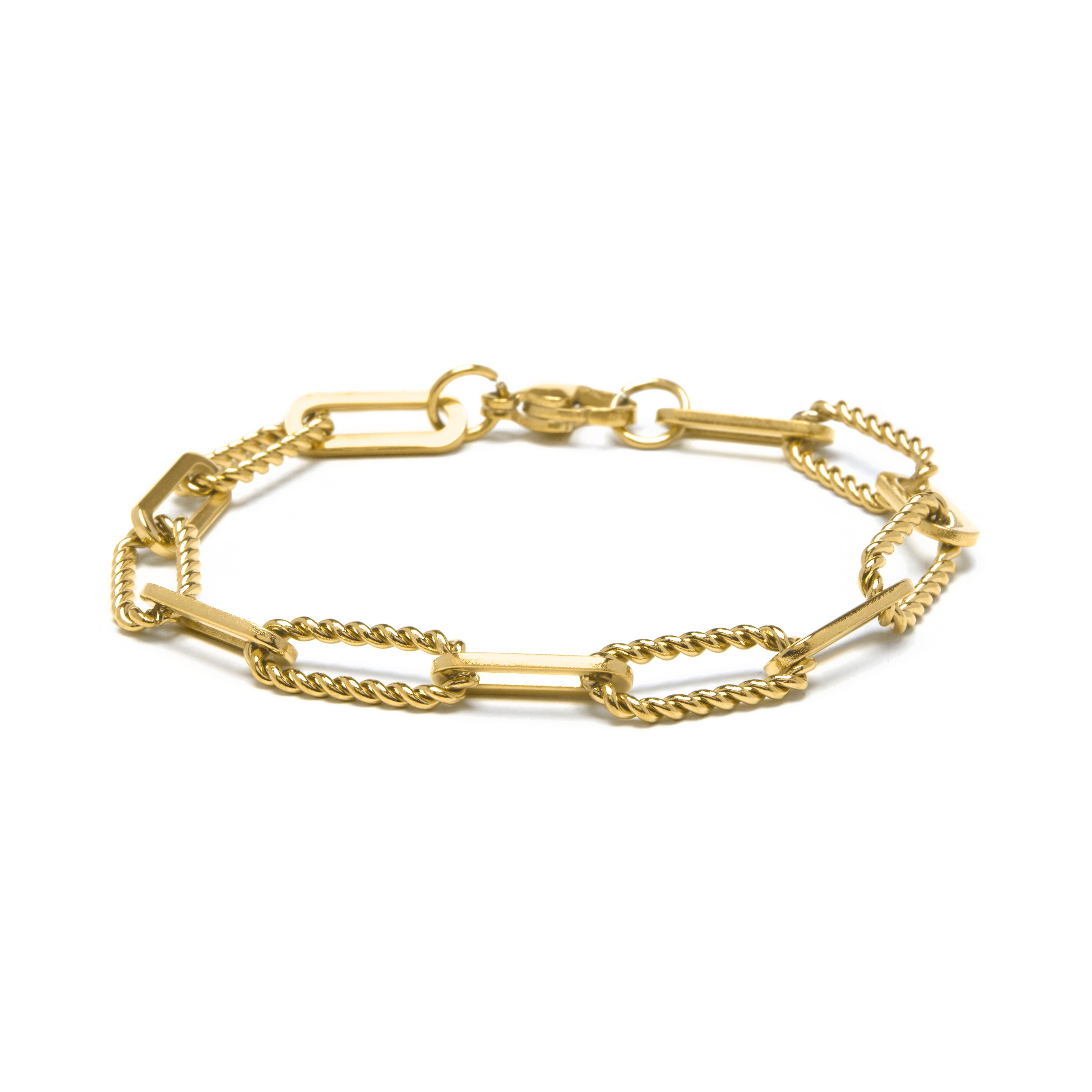 Pulseira acabamento em ouro amarelo 18k - Emga