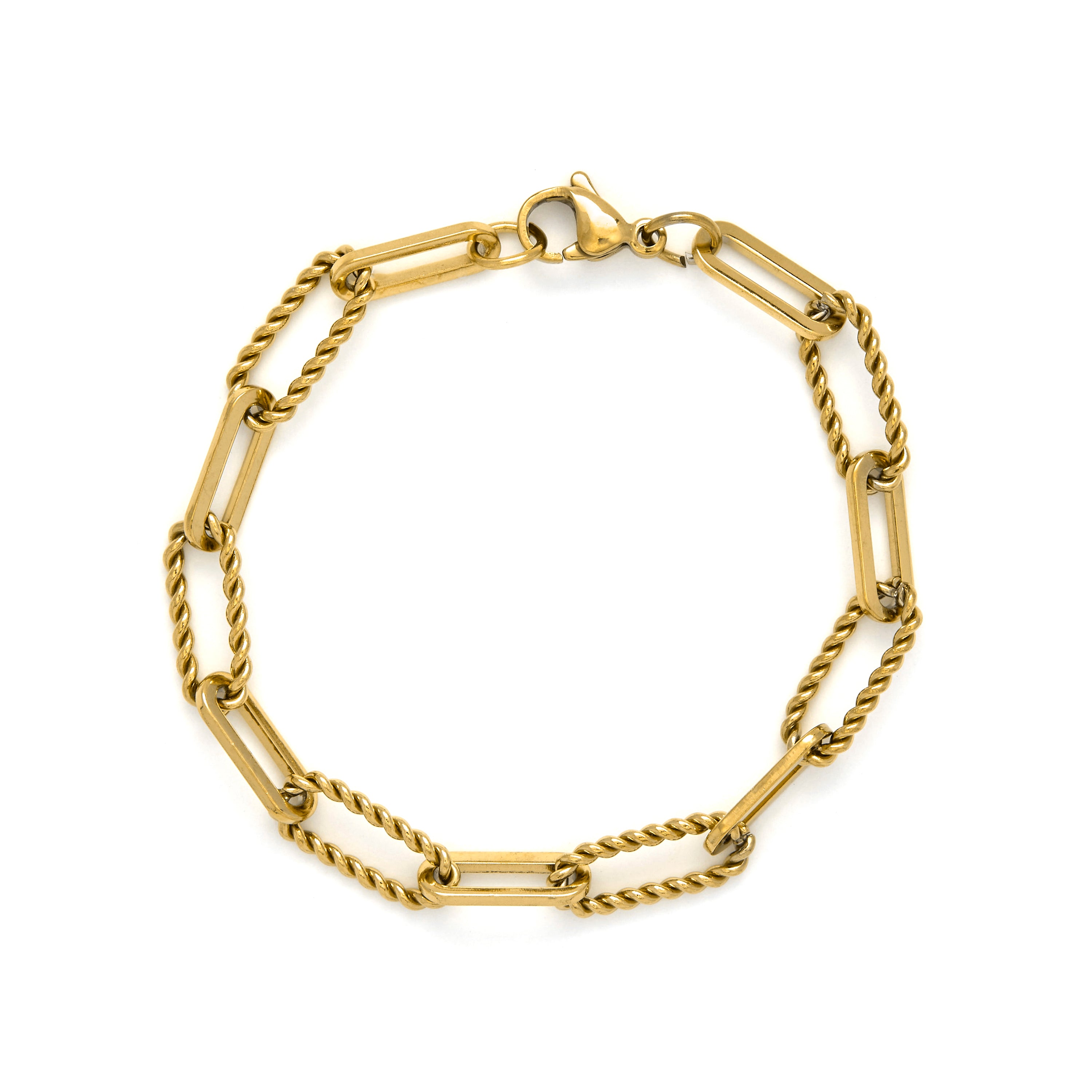 Pulseira acabamento em ouro amarelo 18k - Emga