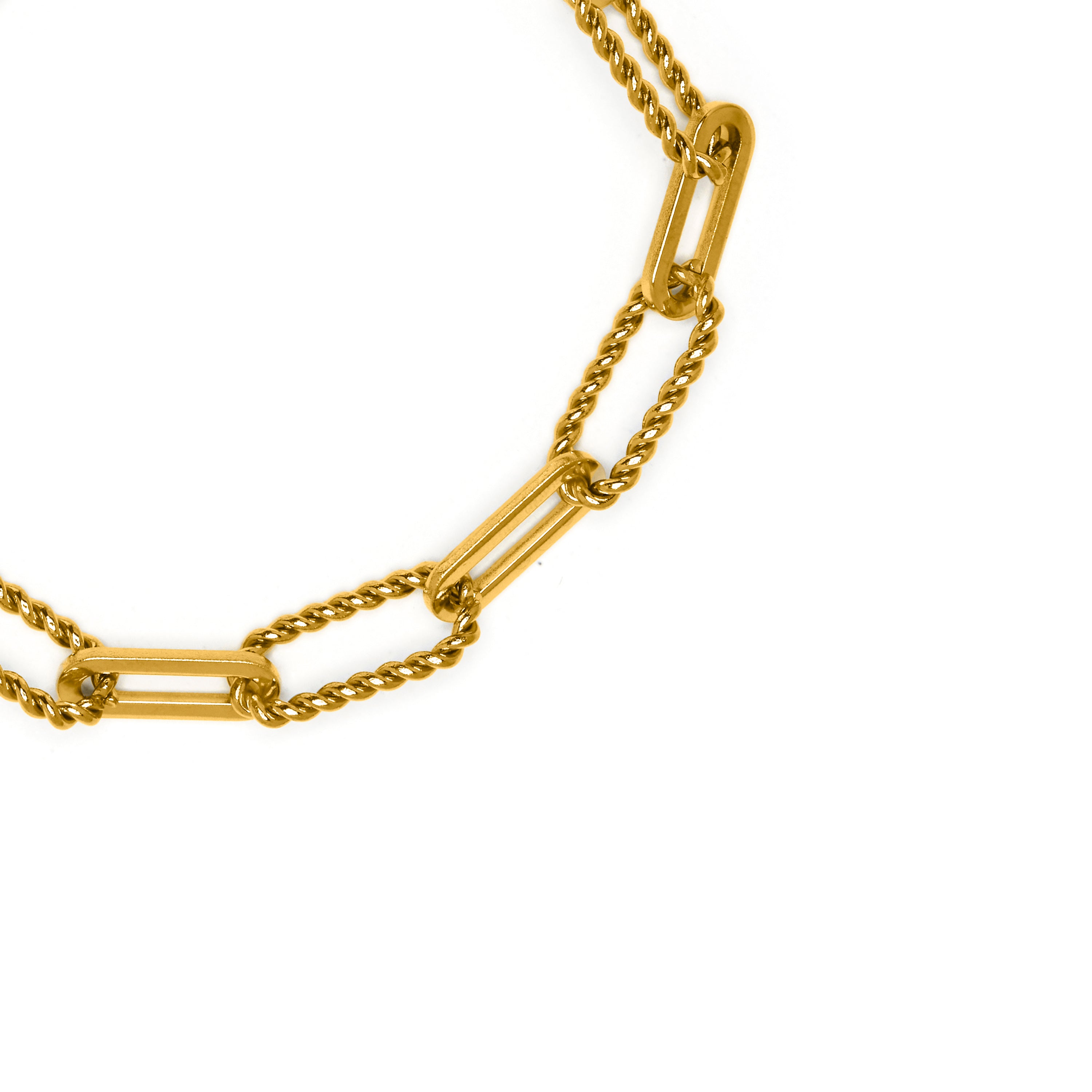 Pulseira acabamento em ouro amarelo 18k - Emga
