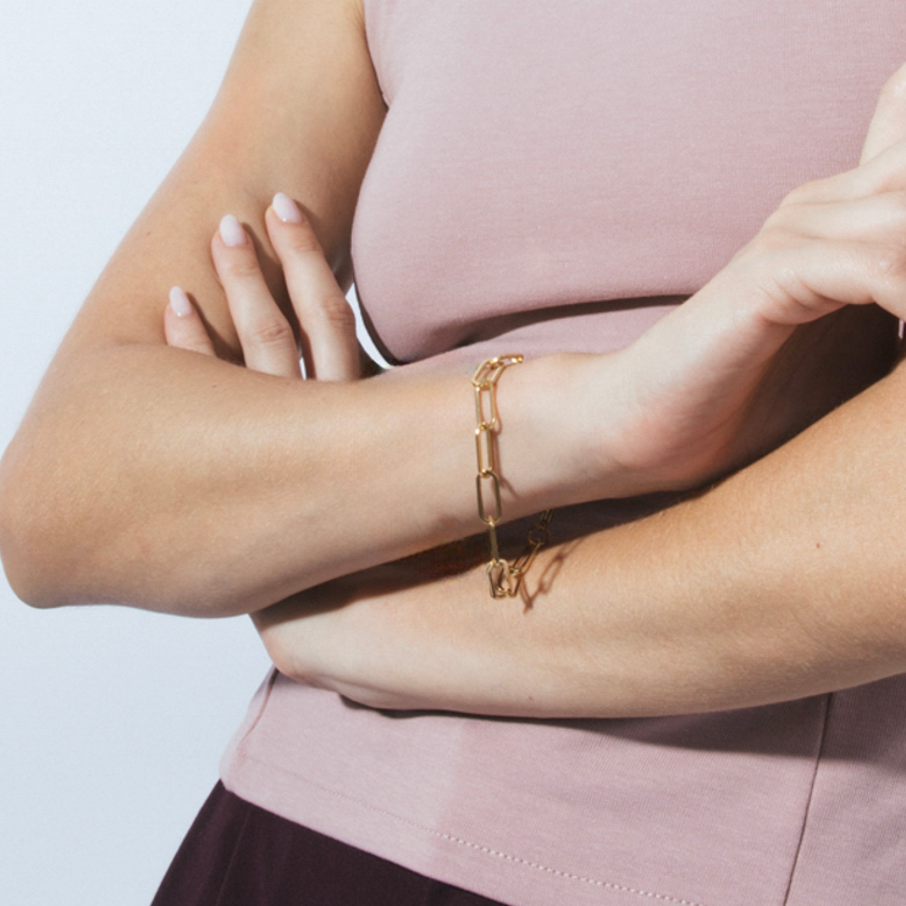 Pulsera acabado en oro amarillo 18k - Siazar