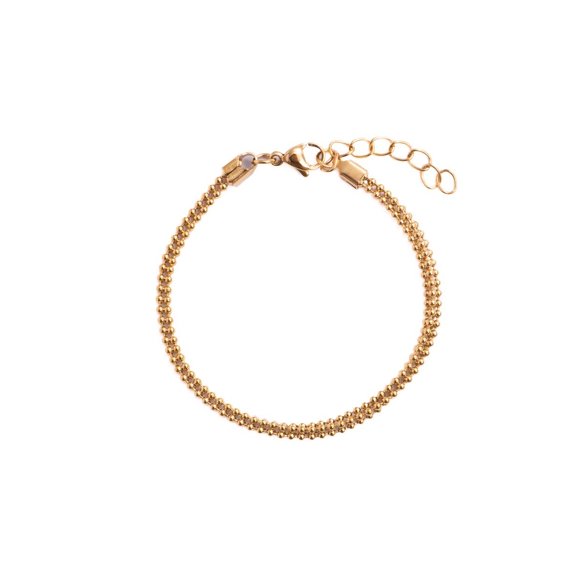 Pulseira com acabamento em ouro amarelo 18k - Dahdan