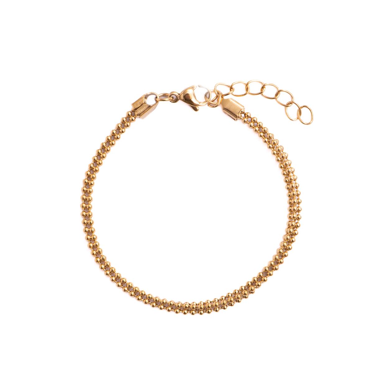 Pulseira com acabamento em ouro amarelo 18k - Dahdan
