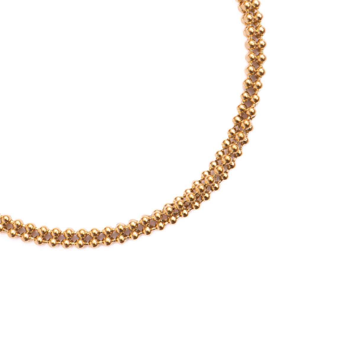 Pulseira com acabamento em ouro amarelo 18k - Dahdan