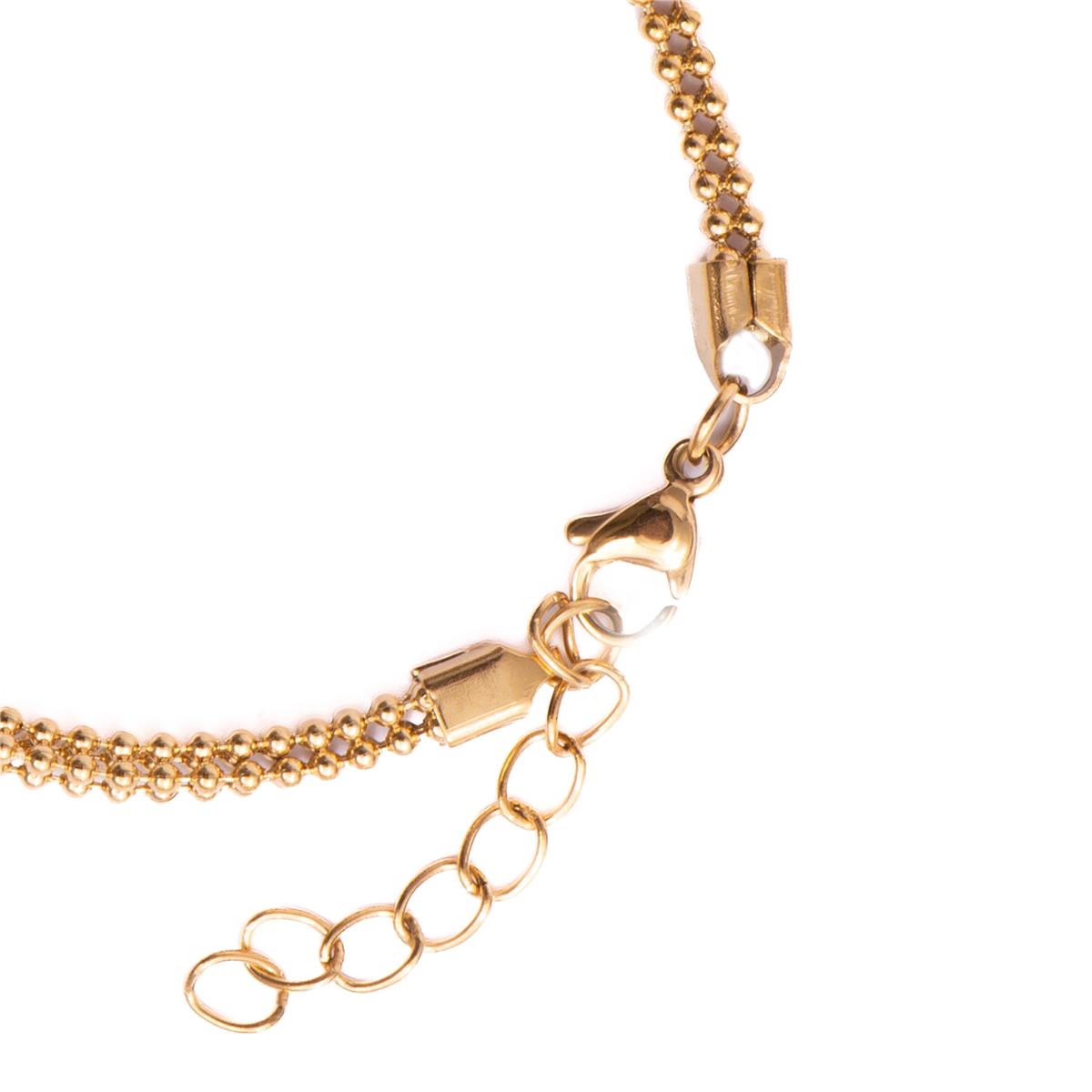 Pulseira com acabamento em ouro amarelo 18k - Dahdan