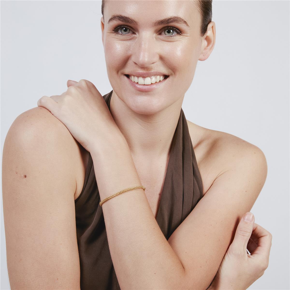 Pulseira com acabamento em ouro amarelo 18k - Dahdan