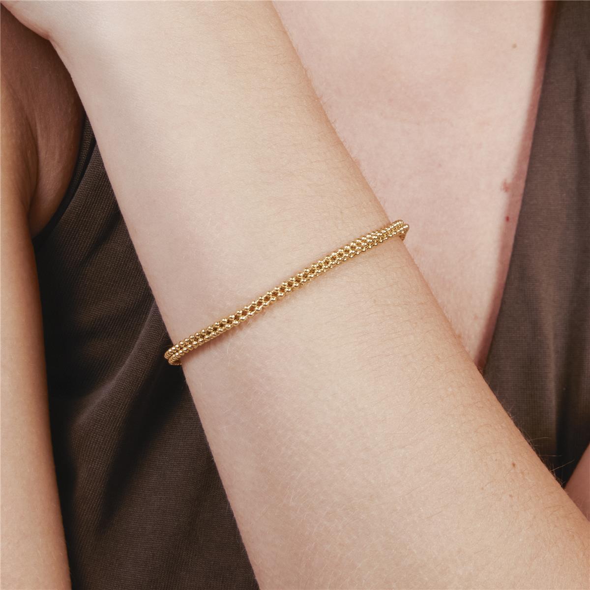 Pulseira com acabamento em ouro amarelo 18k - Dahdan