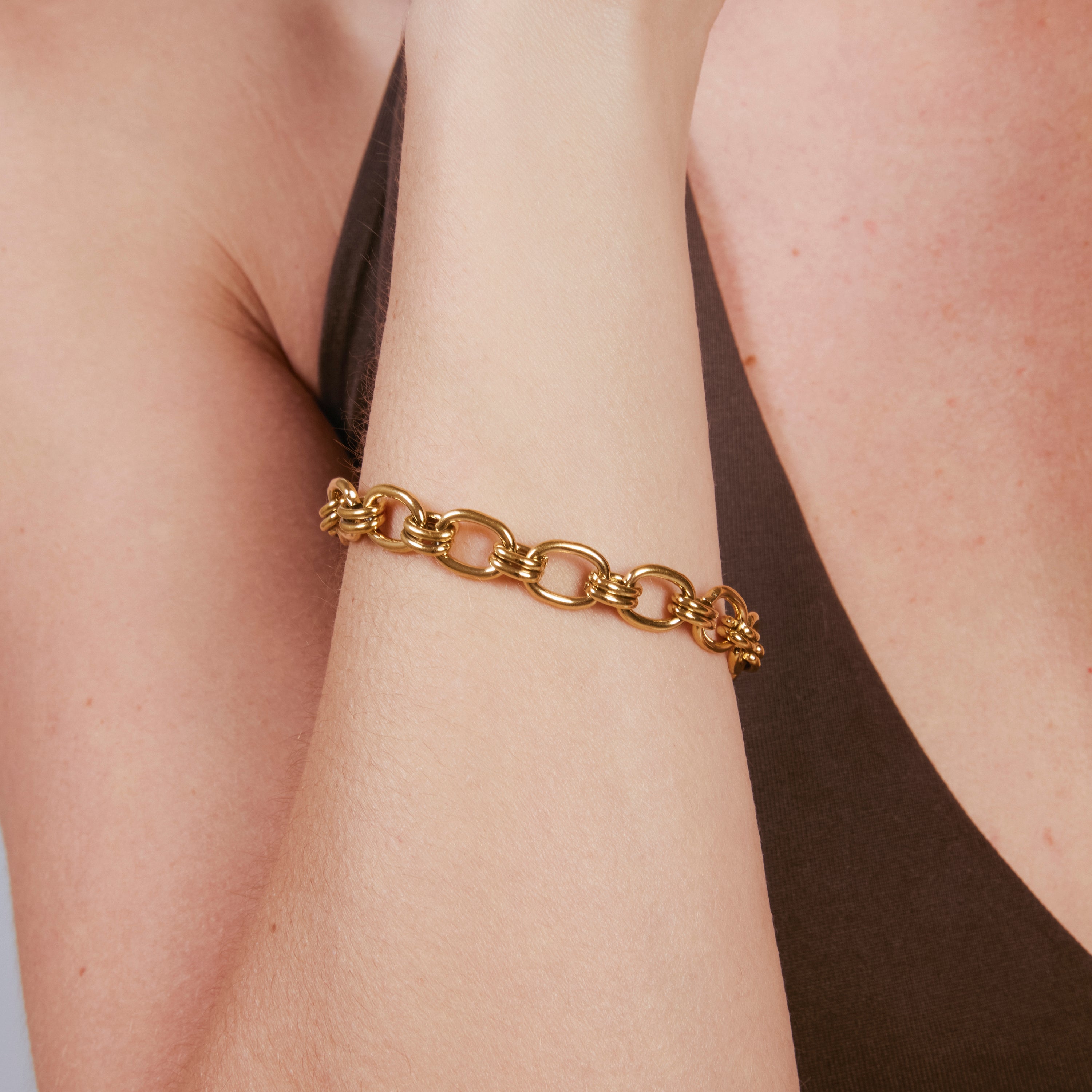 18k Yellow Gold Finish Bracelet - Hataj