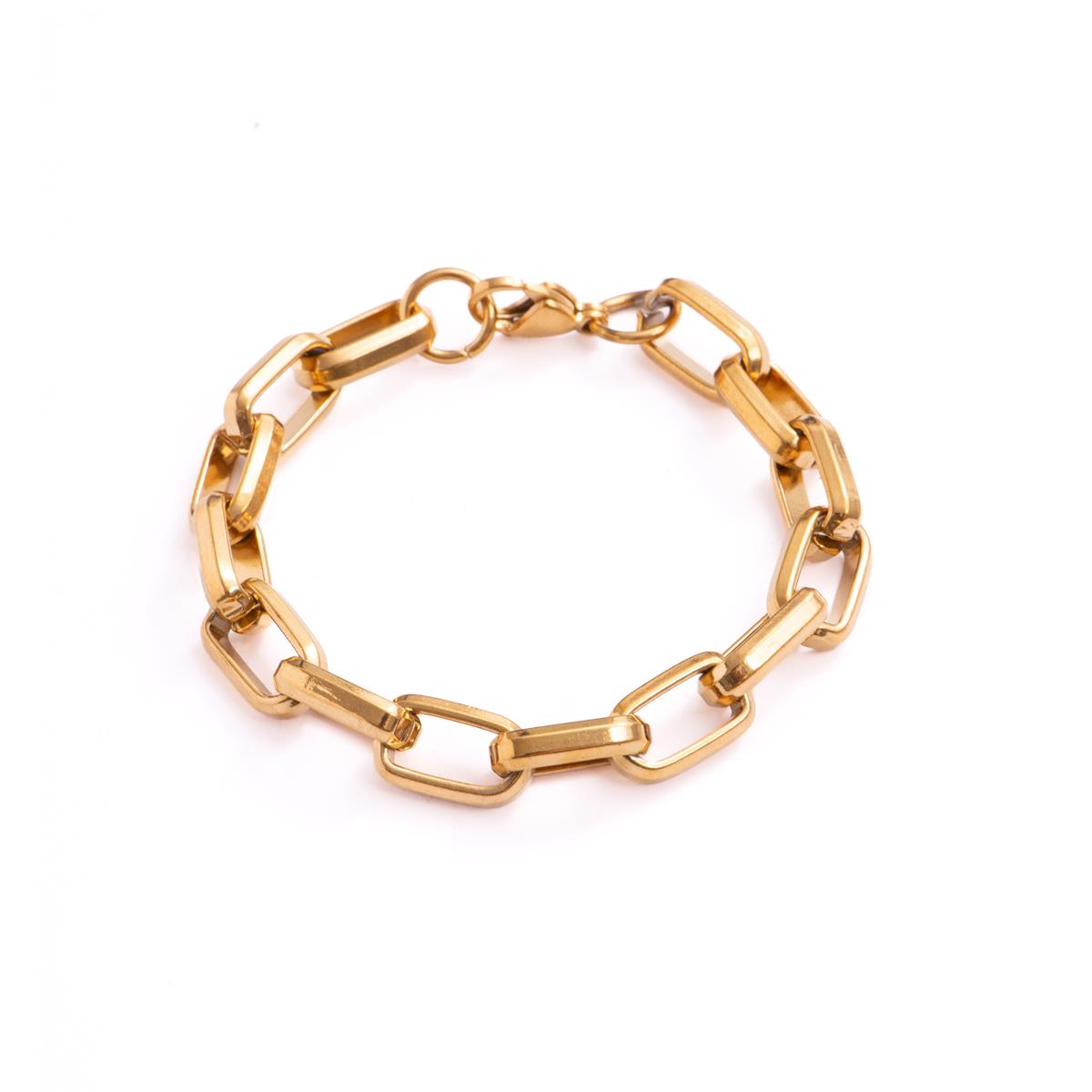 Pulsera acabado en oro amarillo de 18k - Hexlo