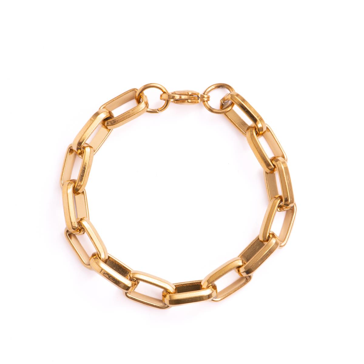 Pulsera acabado en oro amarillo de 18k - Hexlo