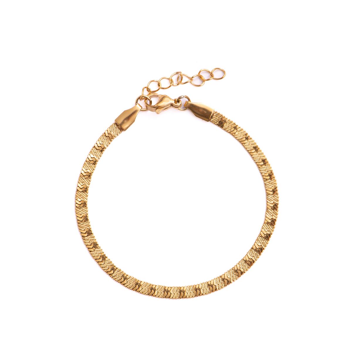 Bracelet finition or jaune 18 carats - Xorisk