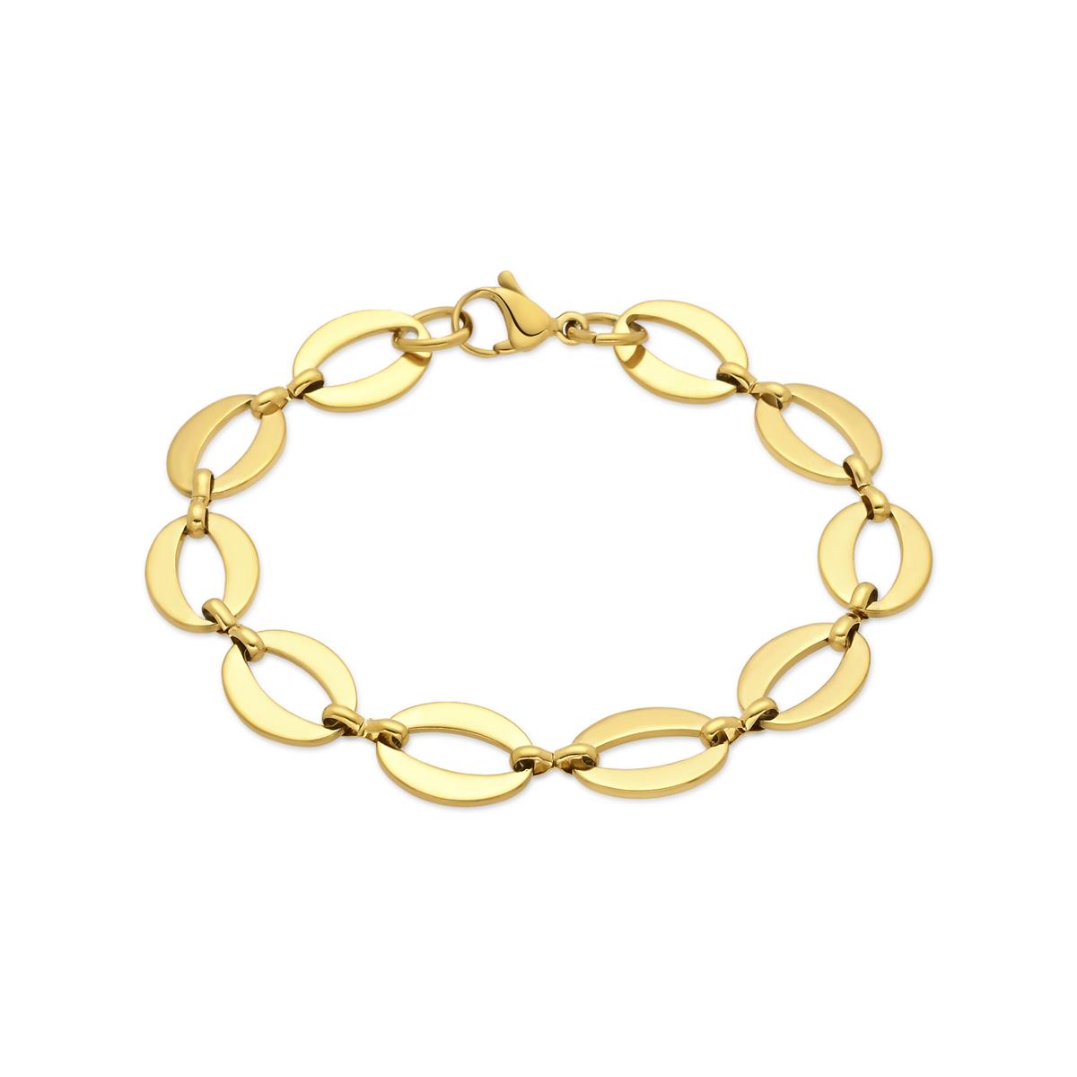 Bracciale finitura in oro giallo 18k - Kecer