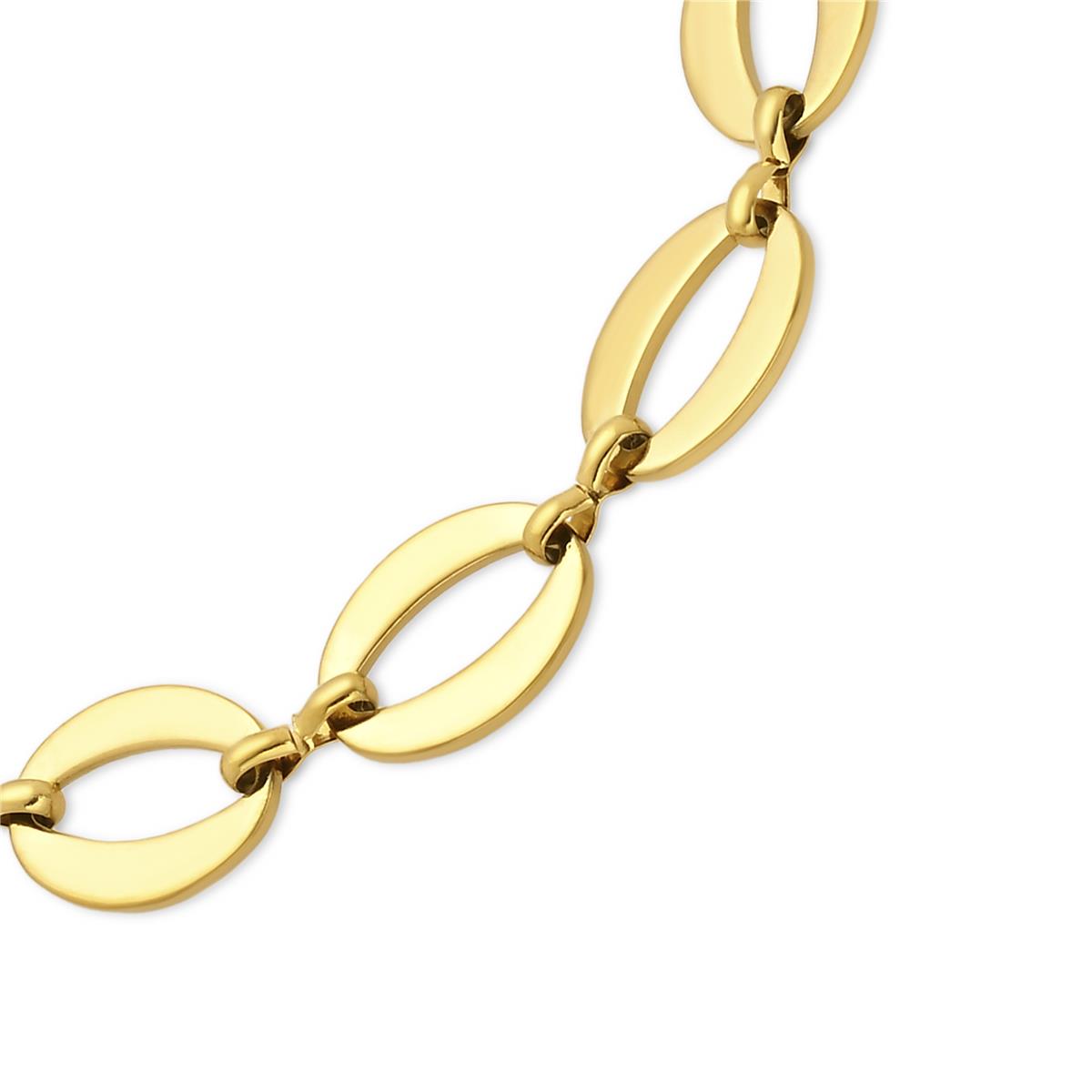 Bracciale finitura in oro giallo 18k - Kecer