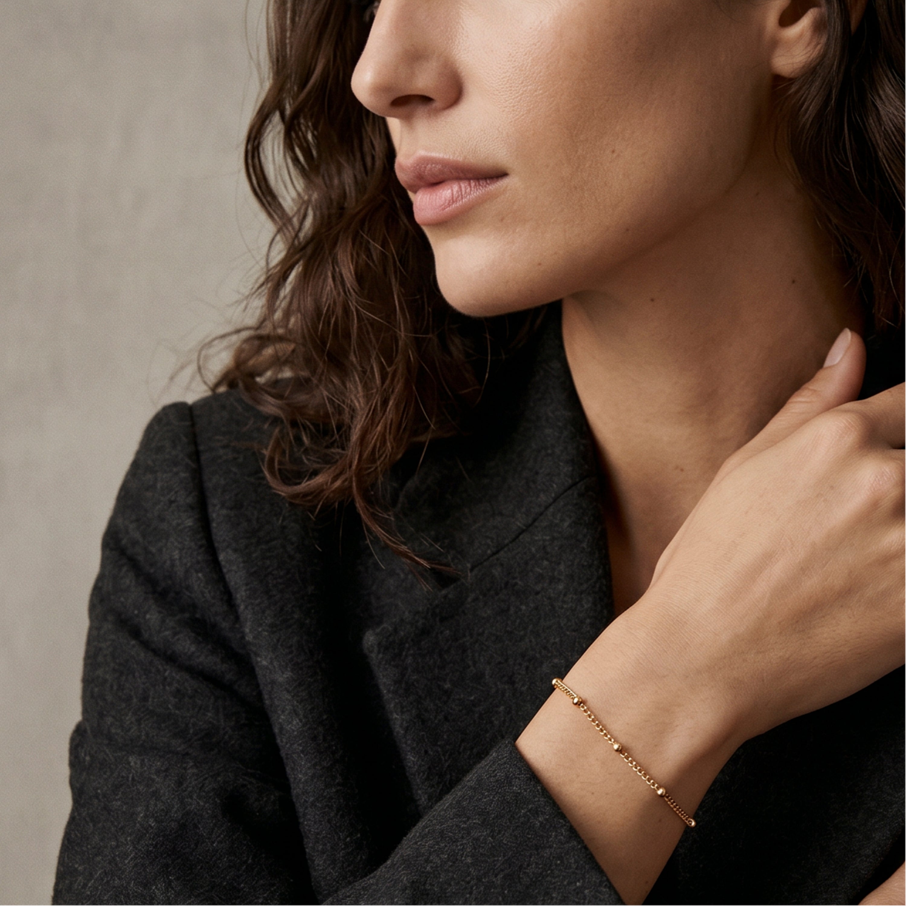 Armband mit 18 Karat Gelbgold-Finish - Lechta