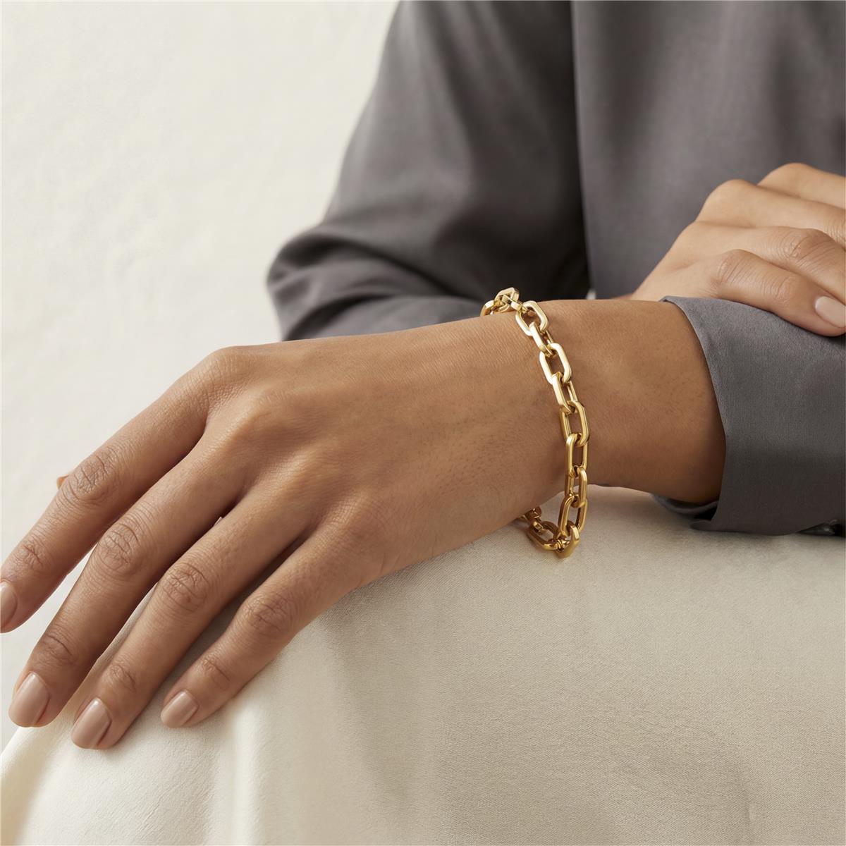Pulsera acabado en oro amarillo de 18k - Fared