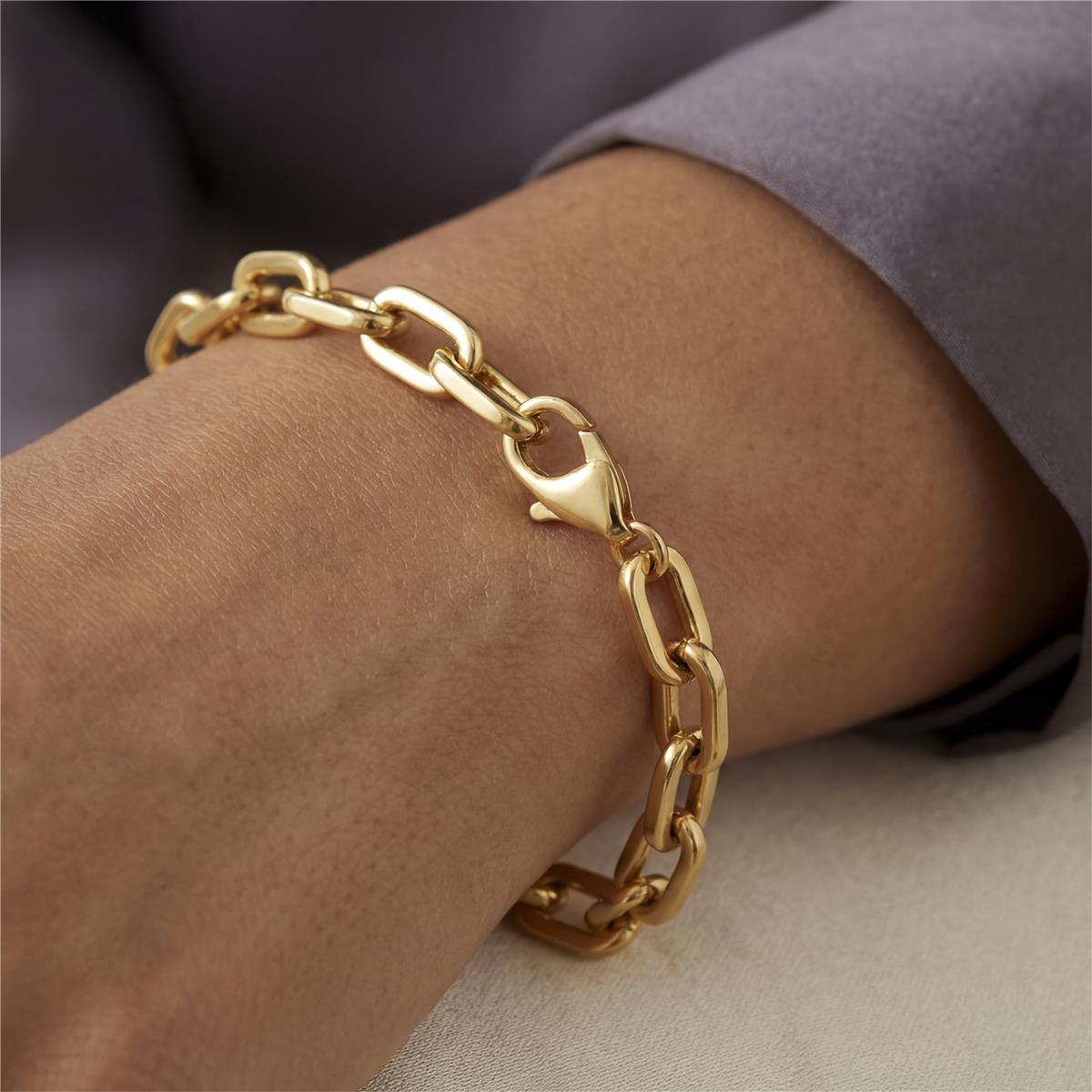 Pulsera acabado en oro amarillo de 18k - Fared