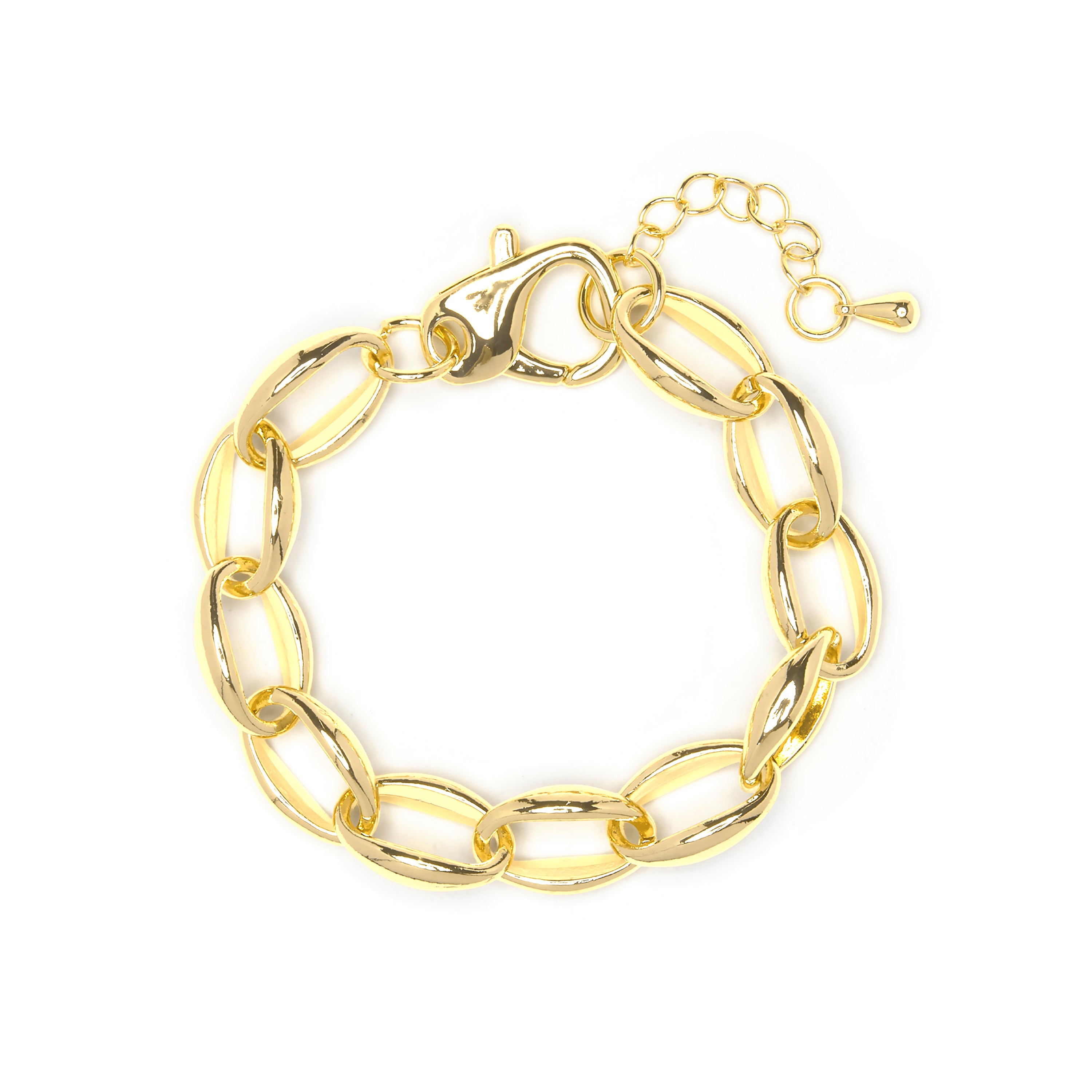 18k Yellow Gold Finished Bracelet - Hande
