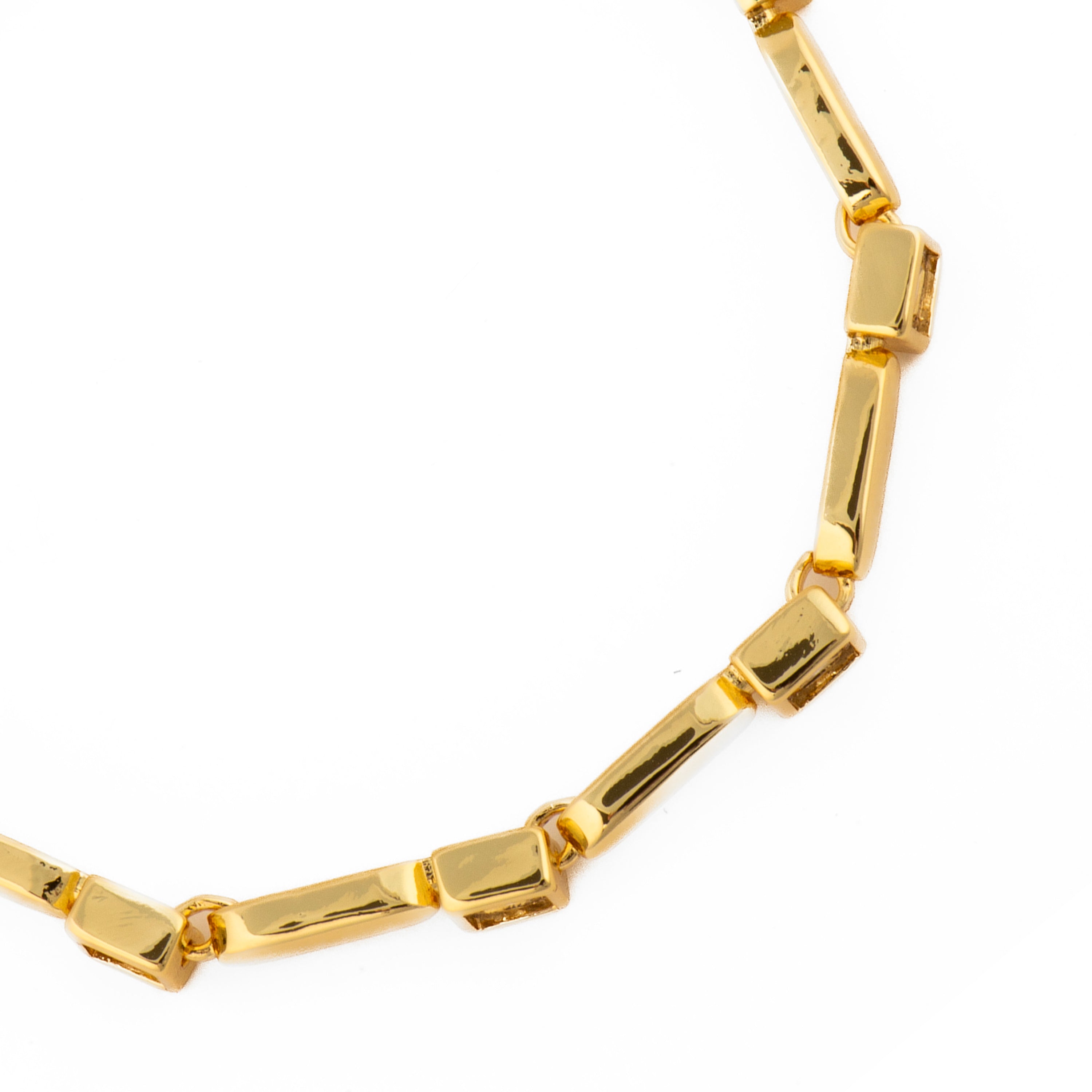 Bracciale con zircone brillante finitura in oro giallo 18k - Aslion