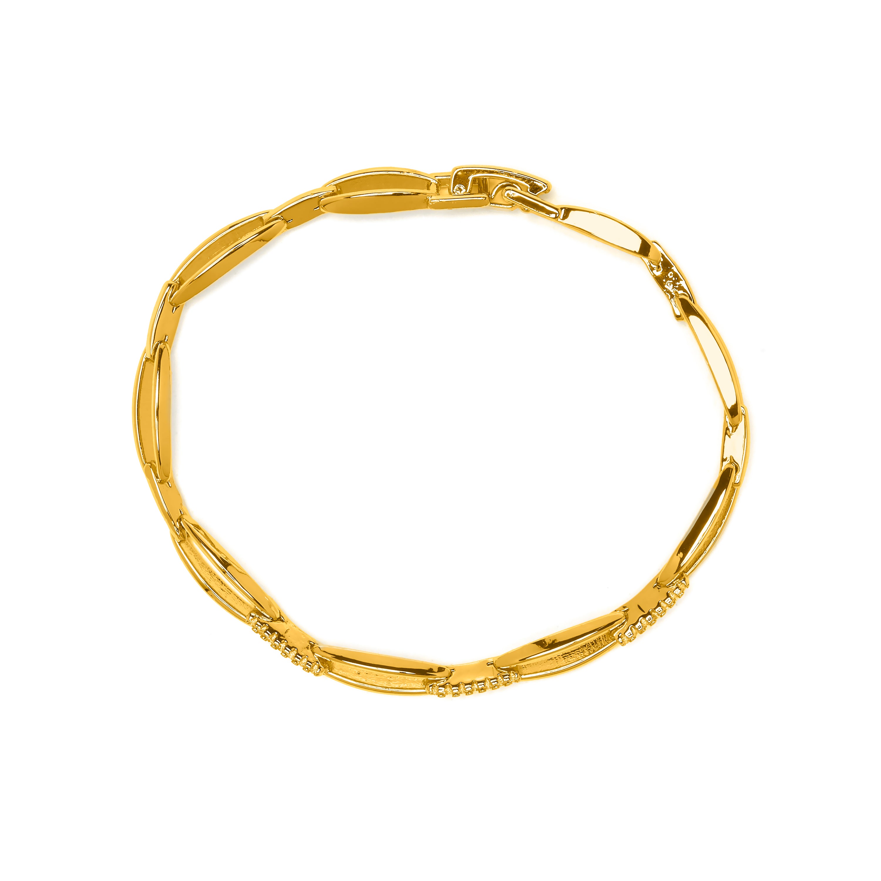 Bracelet en zircon brillant finition or jaune 18 carats - Thylo