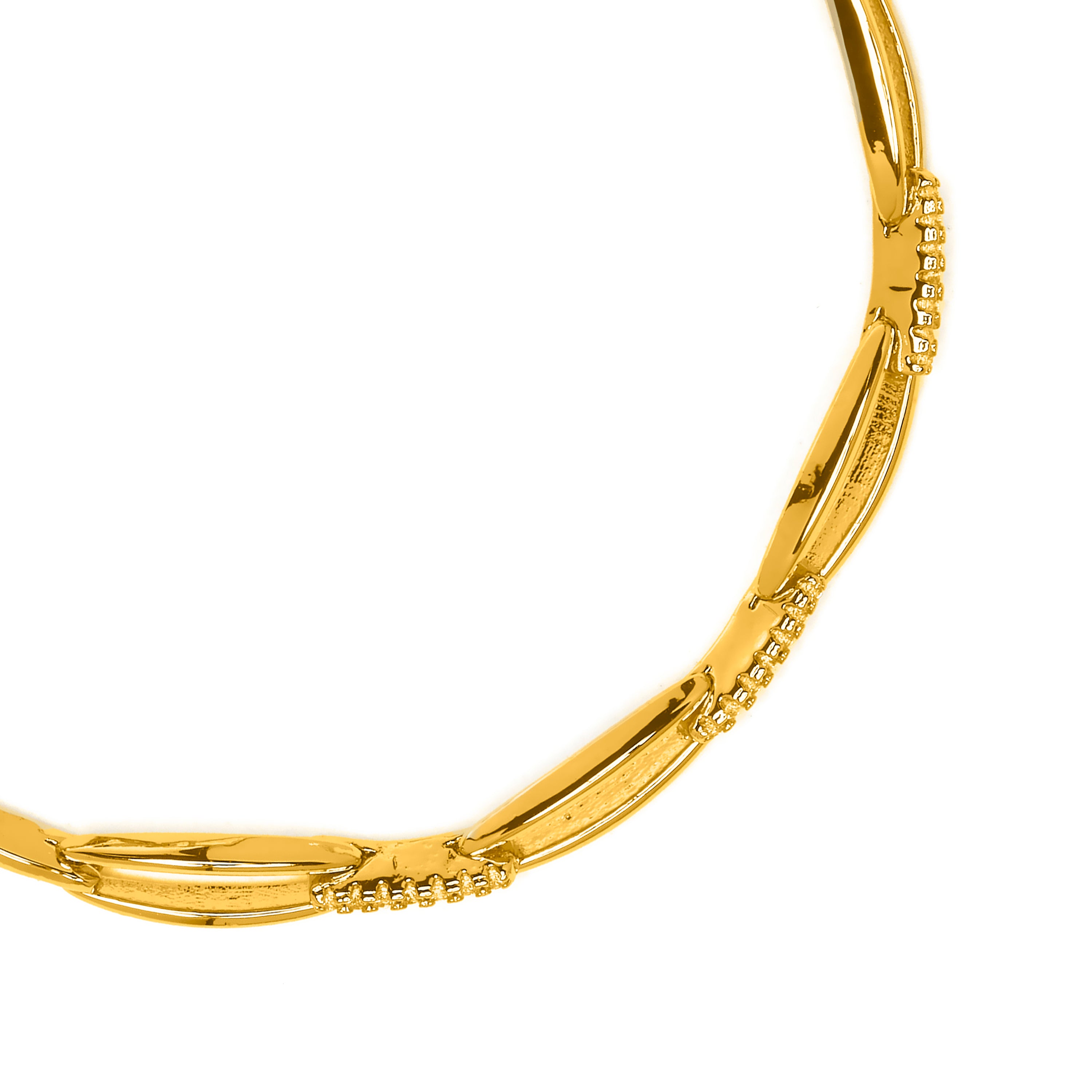 Bracelet en zircon brillant finition or jaune 18 carats - Thylo