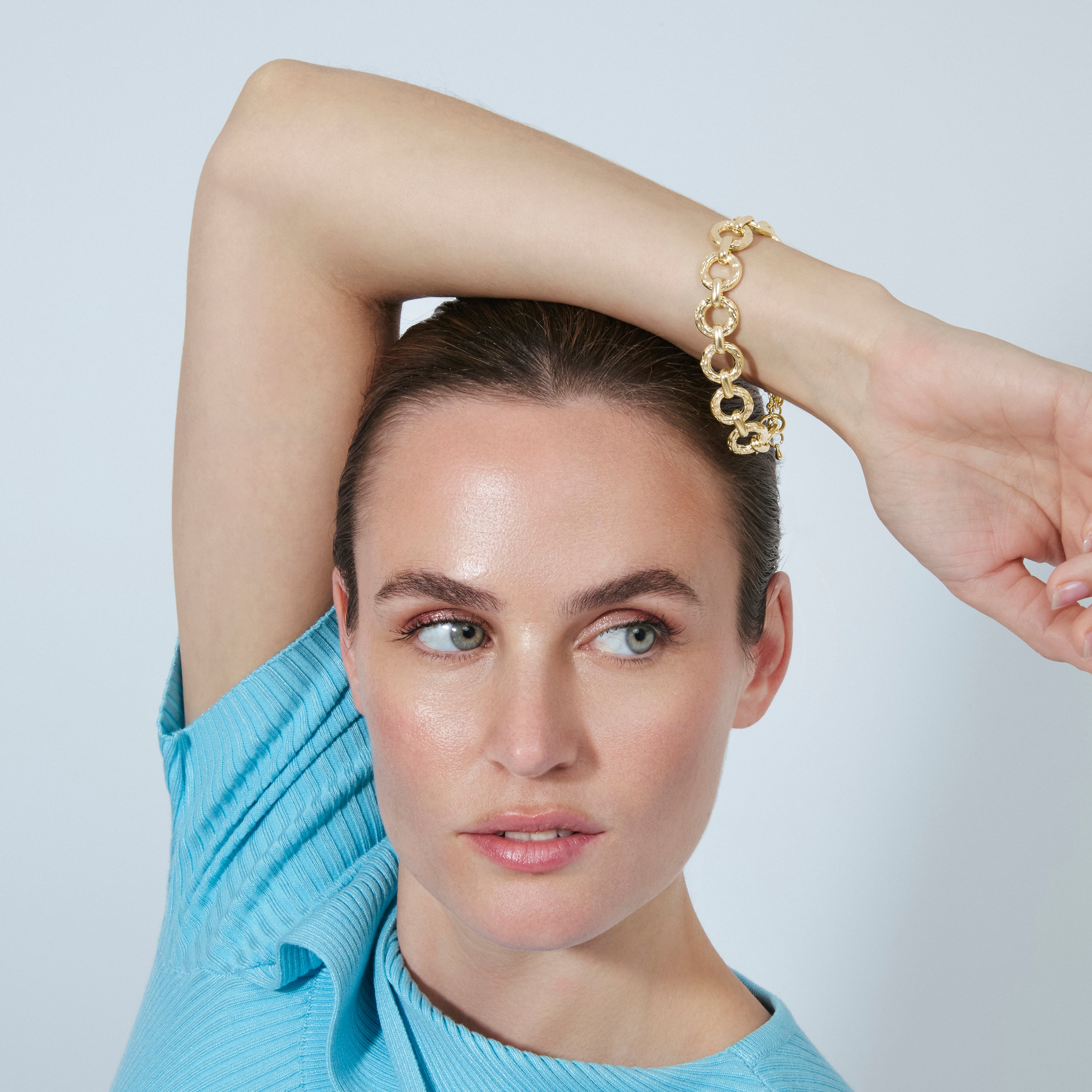 Pulsera acabado en oro amarillo de 18k - Nakye
